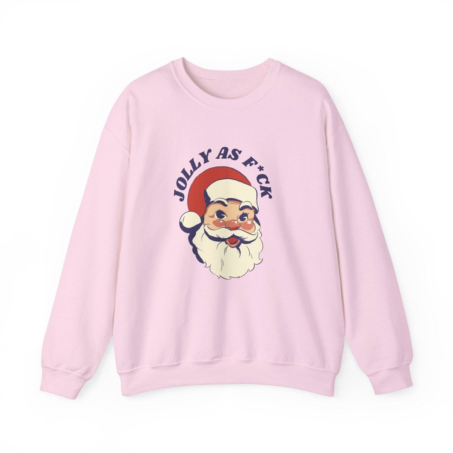 Jolly as F*ck Funny Santa Christmas Sweatshirt Gift - Goateez Style