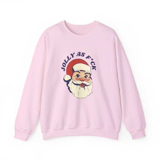 Jolly as F*ck Funny Santa Christmas Sweatshirt Gift - Goateez Style