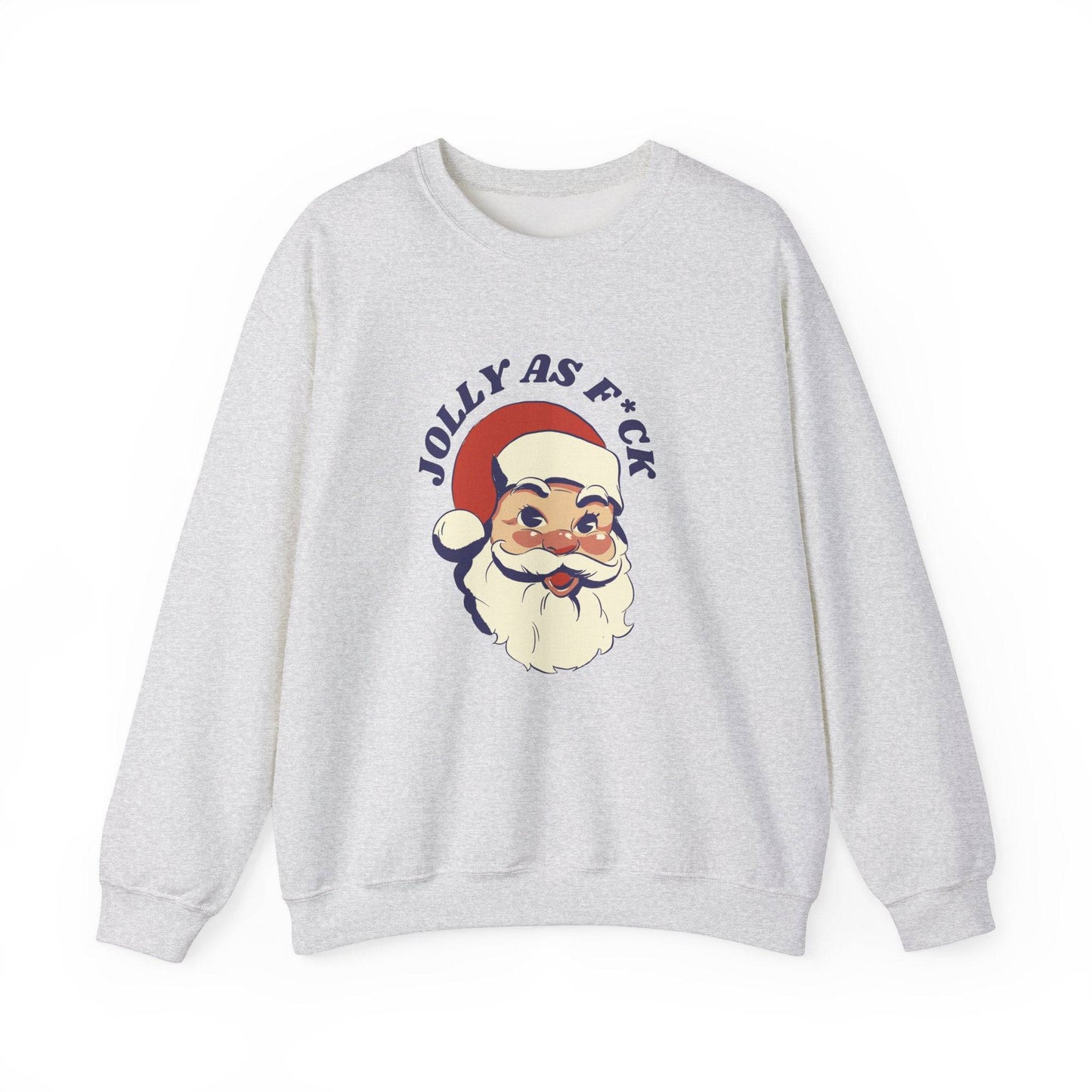 Jolly as F*ck Funny Santa Christmas Sweatshirt Gift - Goateez Style