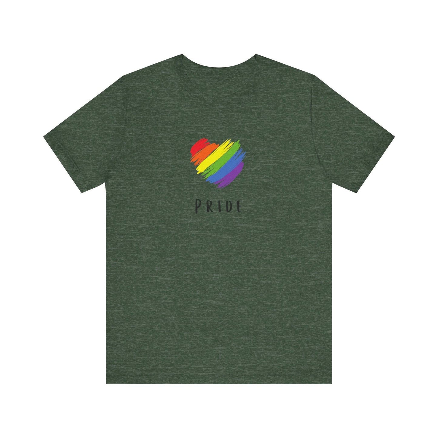 LGBTQ Pride Rainbow Heart T-Shirt - Goateez Style