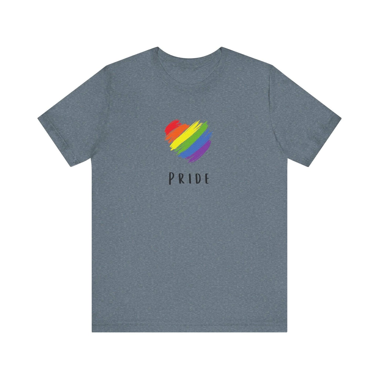 LGBTQ Pride Rainbow Heart T-Shirt - Goateez Style