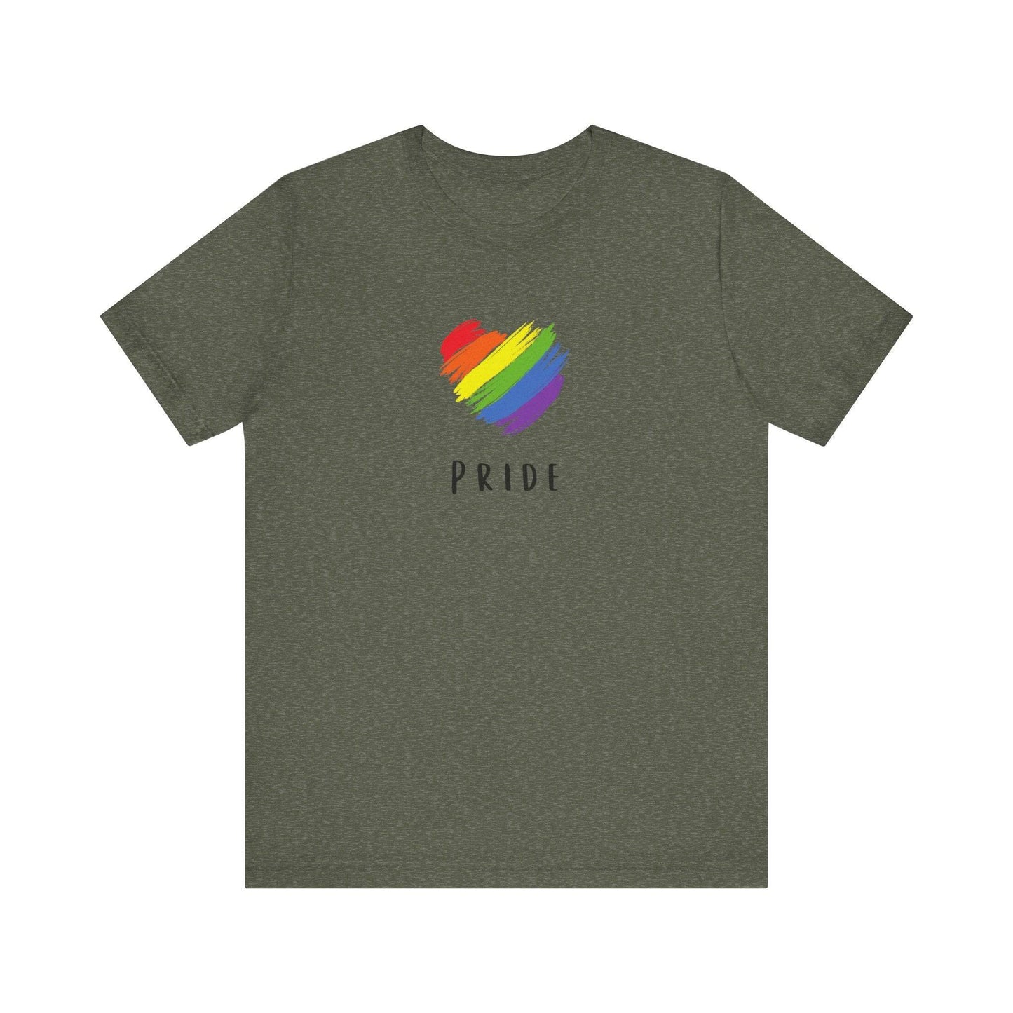 LGBTQ Pride Rainbow Heart T-Shirt - Goateez Style