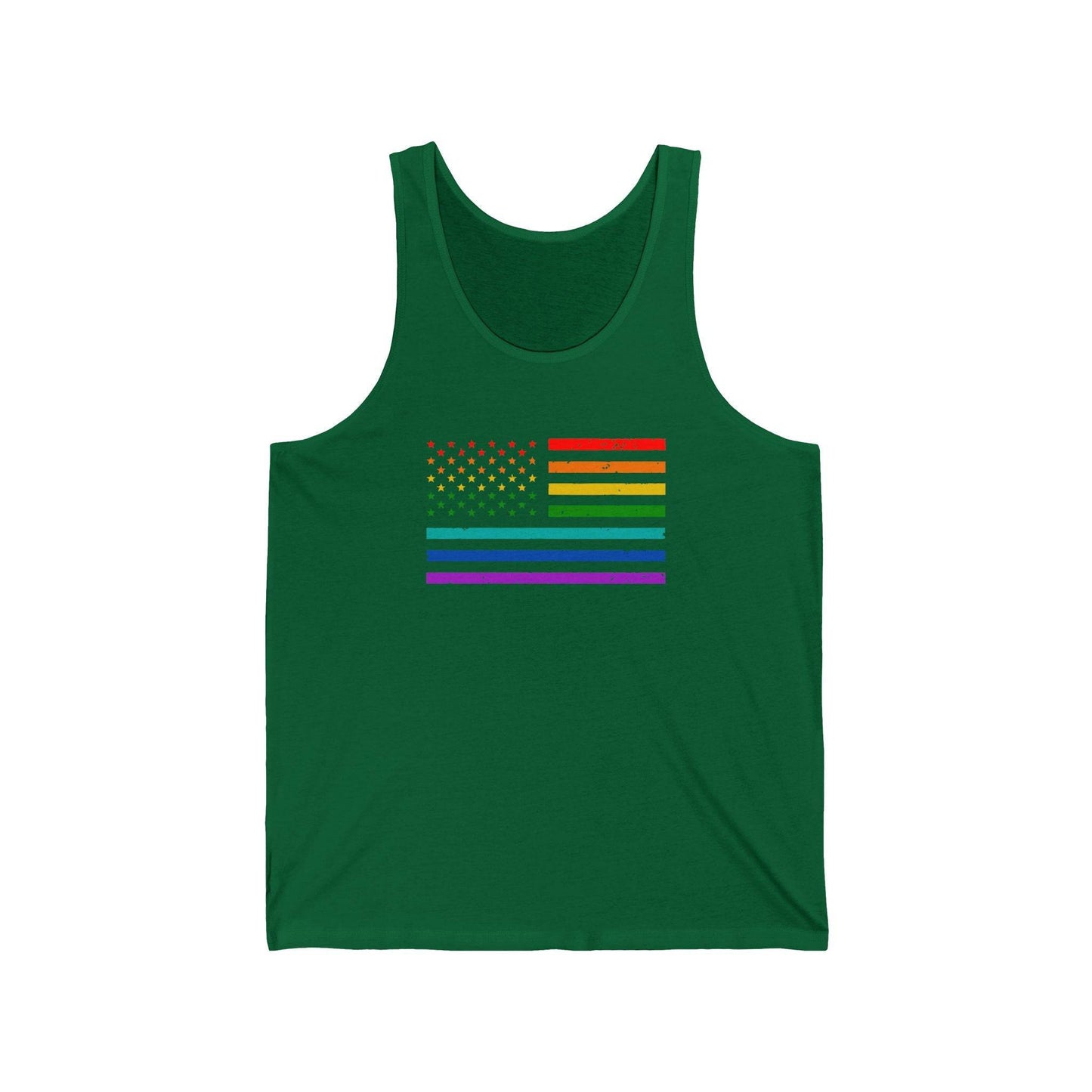 LGBTQ Rainbow Flag Tank Top - Bold Pride Wear for Equality - Goateez Style