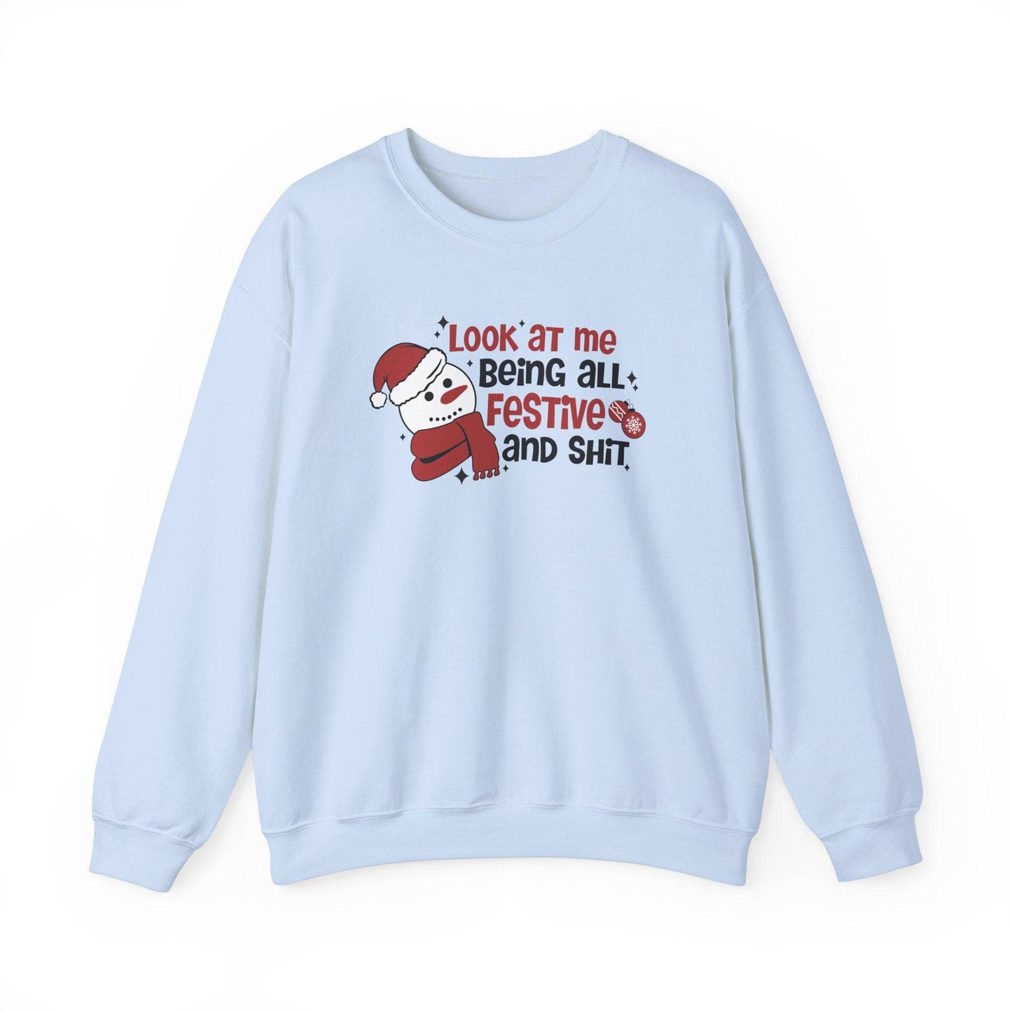 Look at Me Festive Snowman Christmas Sweatshirt - Goateez Style