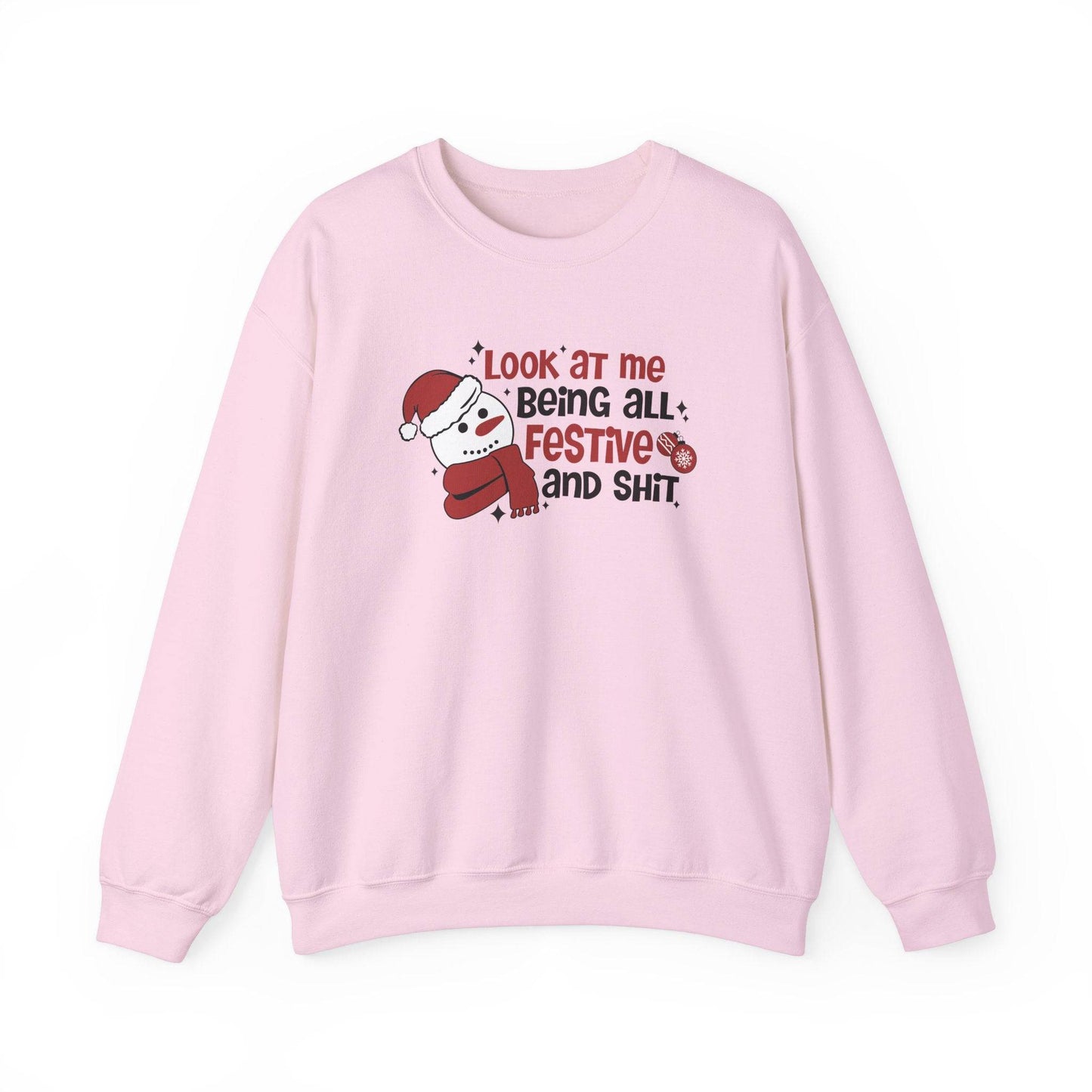 Look at Me Festive Snowman Christmas Sweatshirt - Goateez Style