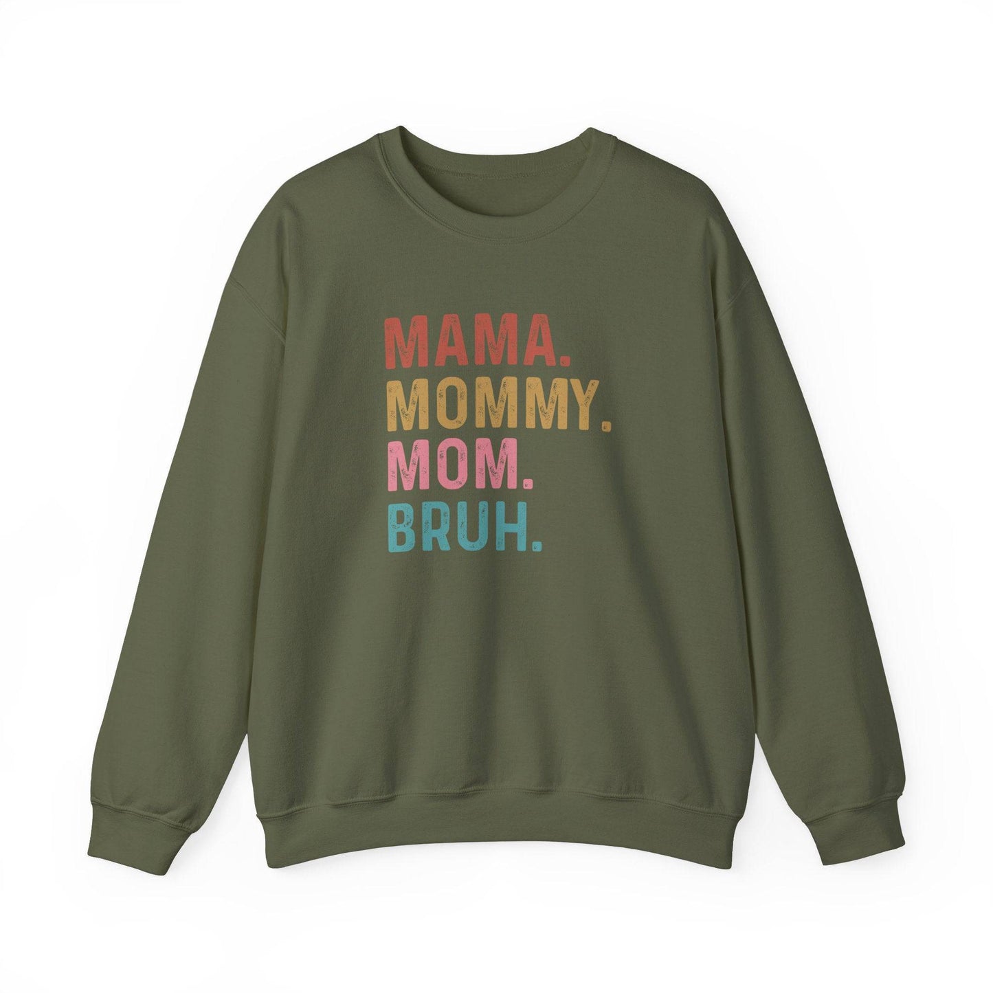 Mama Mommy Mom Bruh Funny Vintage Sweatshirt - Mother's Day Gift - Goateez Style