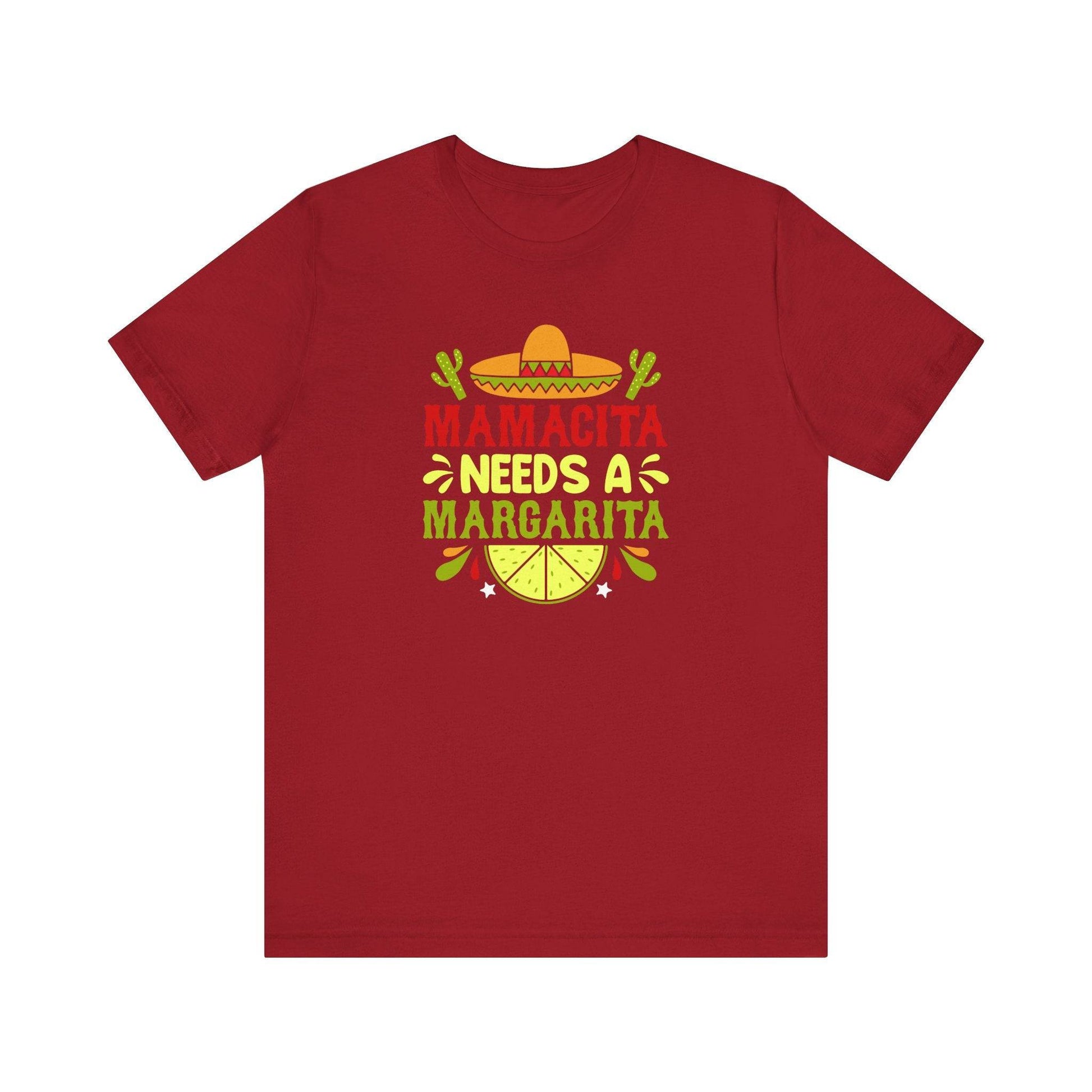 Mamacita Needs a Margarita T-Shirt - Funny Margarita Drinking Shirt - Goateez Style