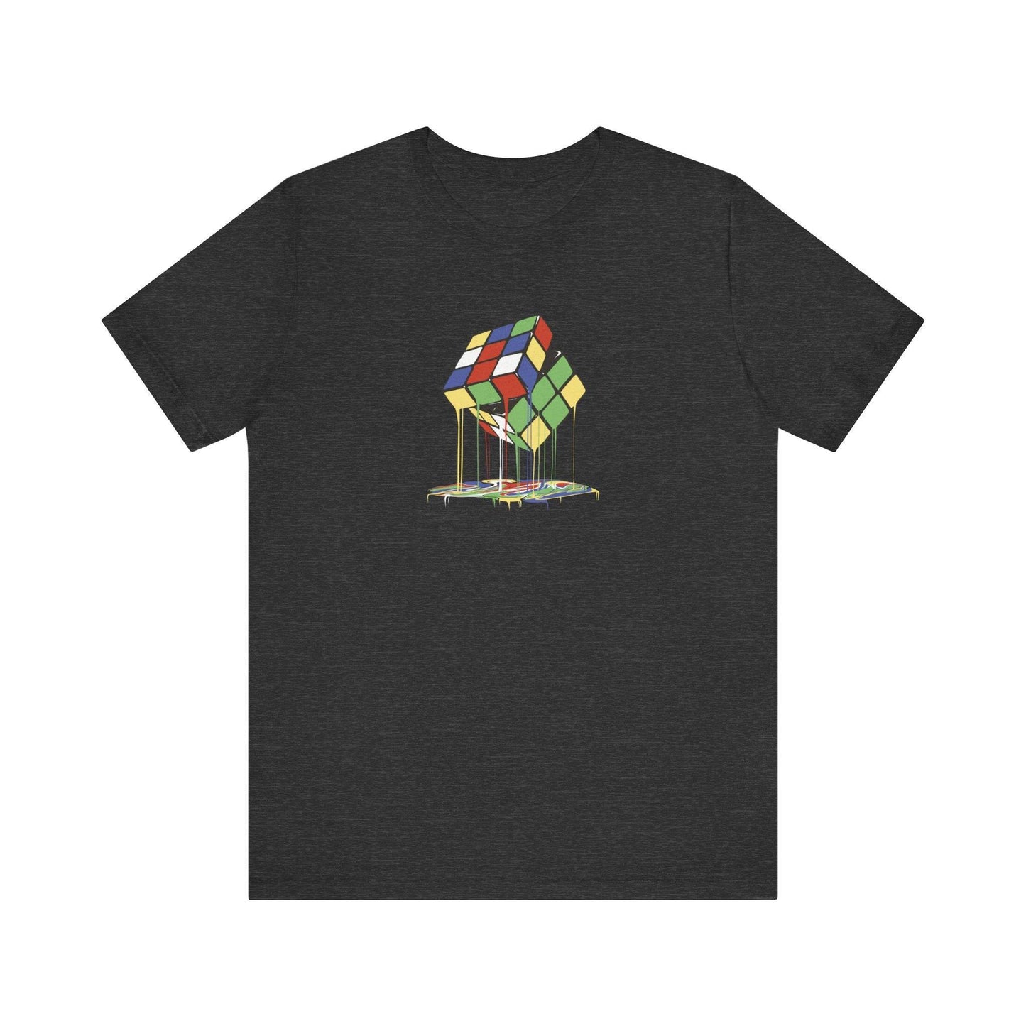 Melting Rubik's Cube T-Shirt Retro Puzzle Design - Goateez Style