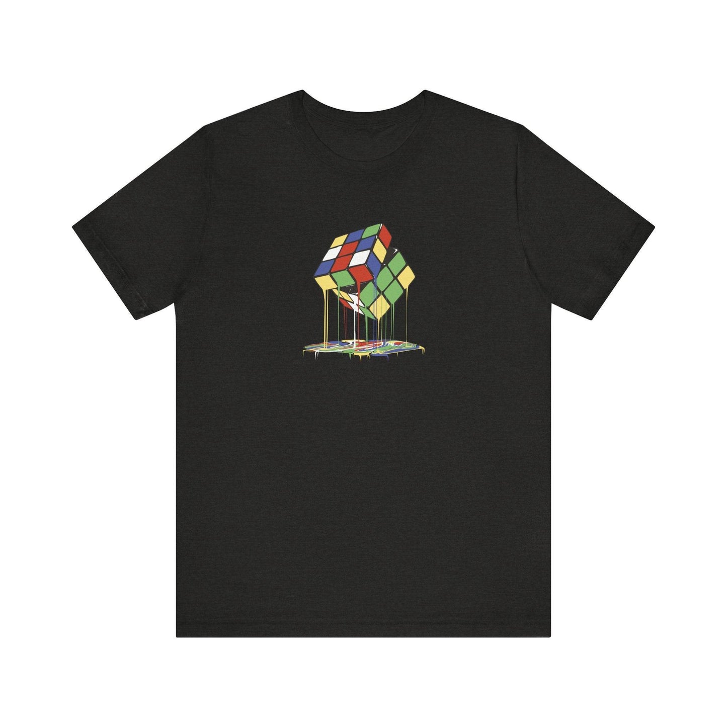 Melting Rubik's Cube T-Shirt Retro Puzzle Design - Goateez Style