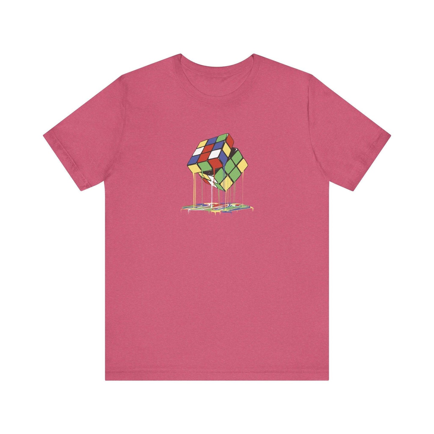 Melting Rubik's Cube T-Shirt Retro Puzzle Design - Goateez Style