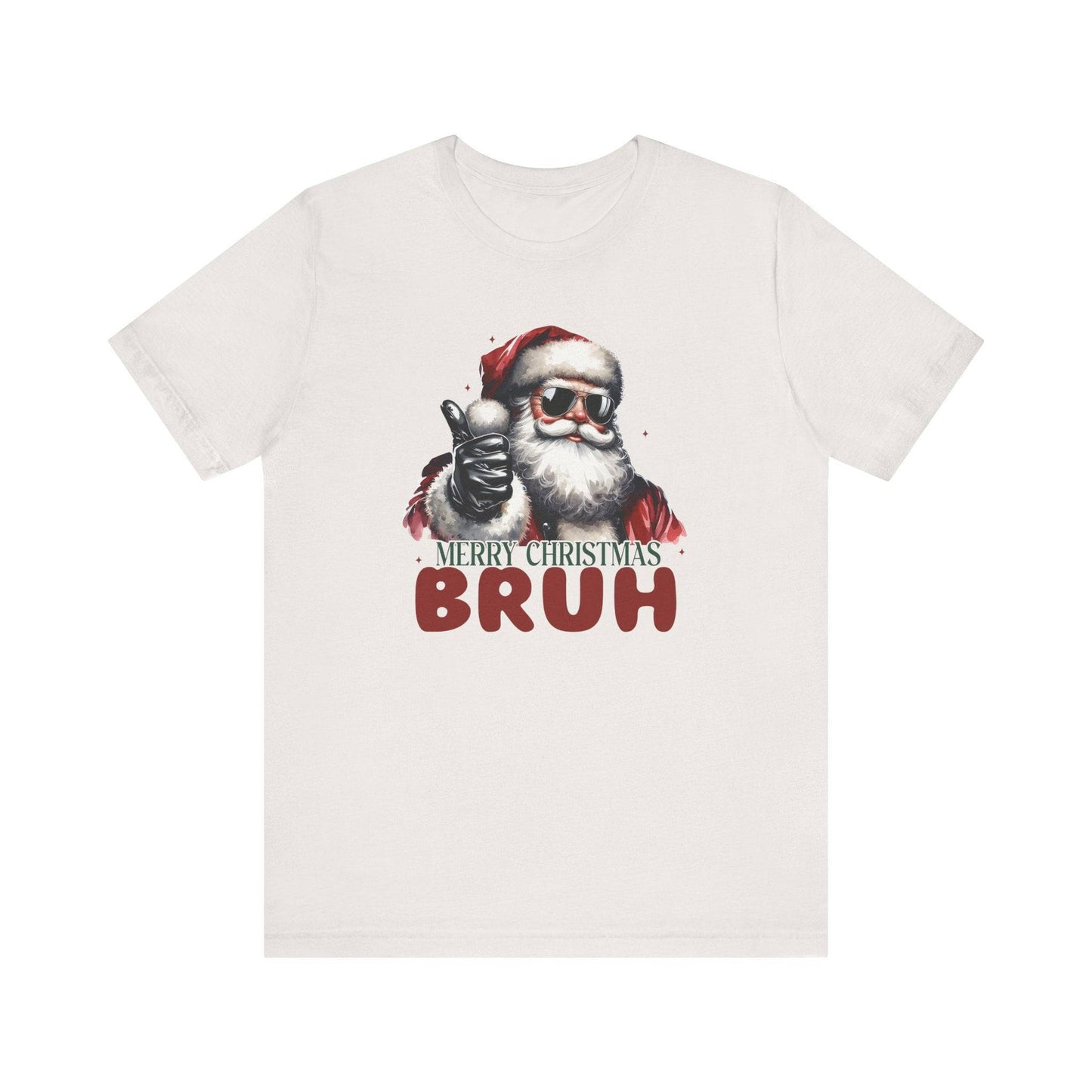 Merry Christmas Bruh Funny Santa T-Shirt - Goateez Style