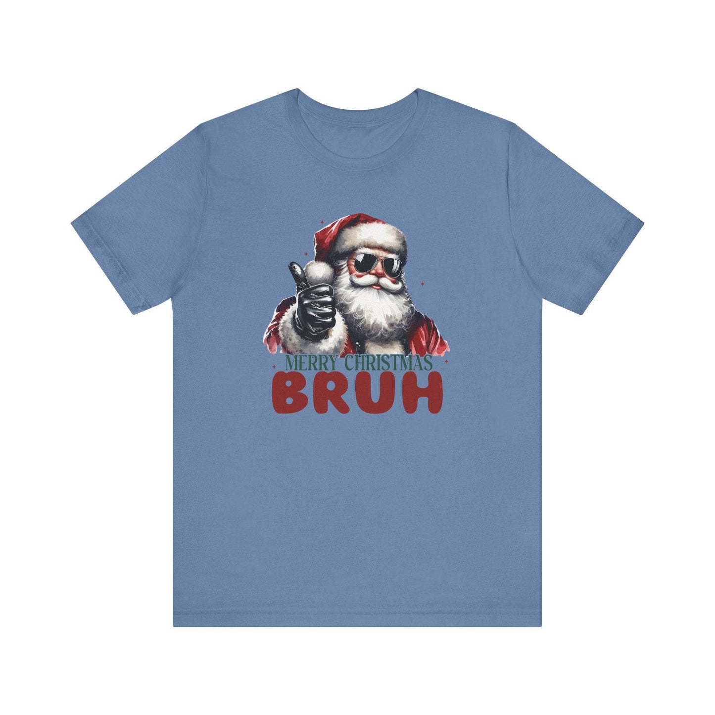 Merry Christmas Bruh Funny Santa T-Shirt - Goateez Style