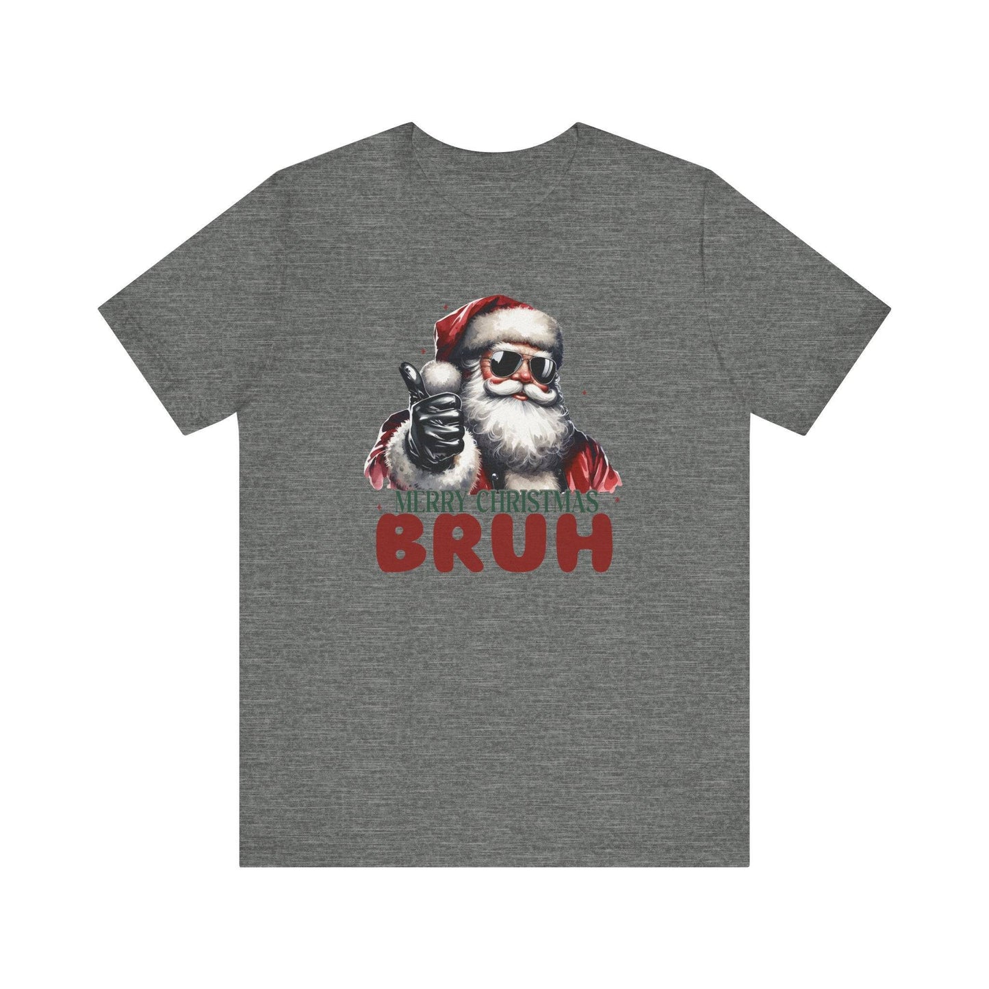 Merry Christmas Bruh Funny Santa T-Shirt - Goateez Style