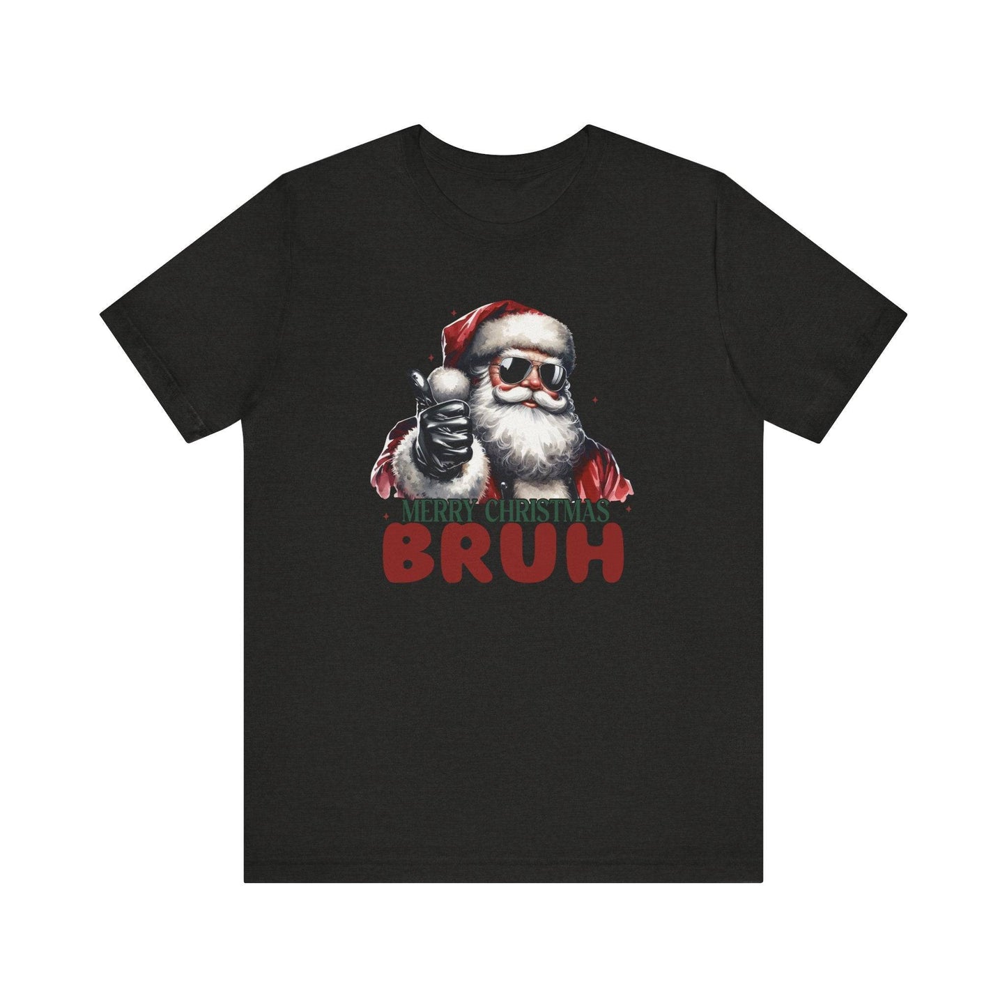 Merry Christmas Bruh Funny Santa T-Shirt - Goateez Style