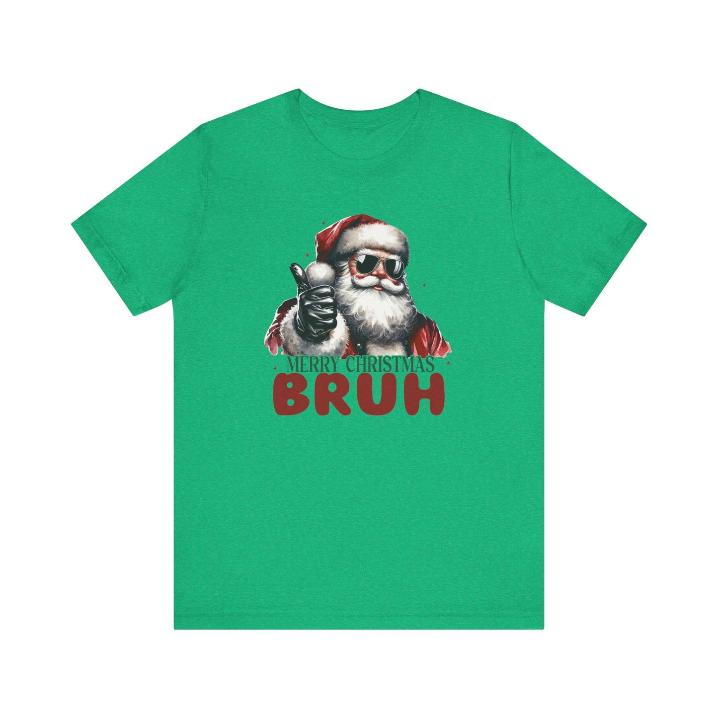 Merry Christmas Bruh Funny Santa T-Shirt - Goateez Style
