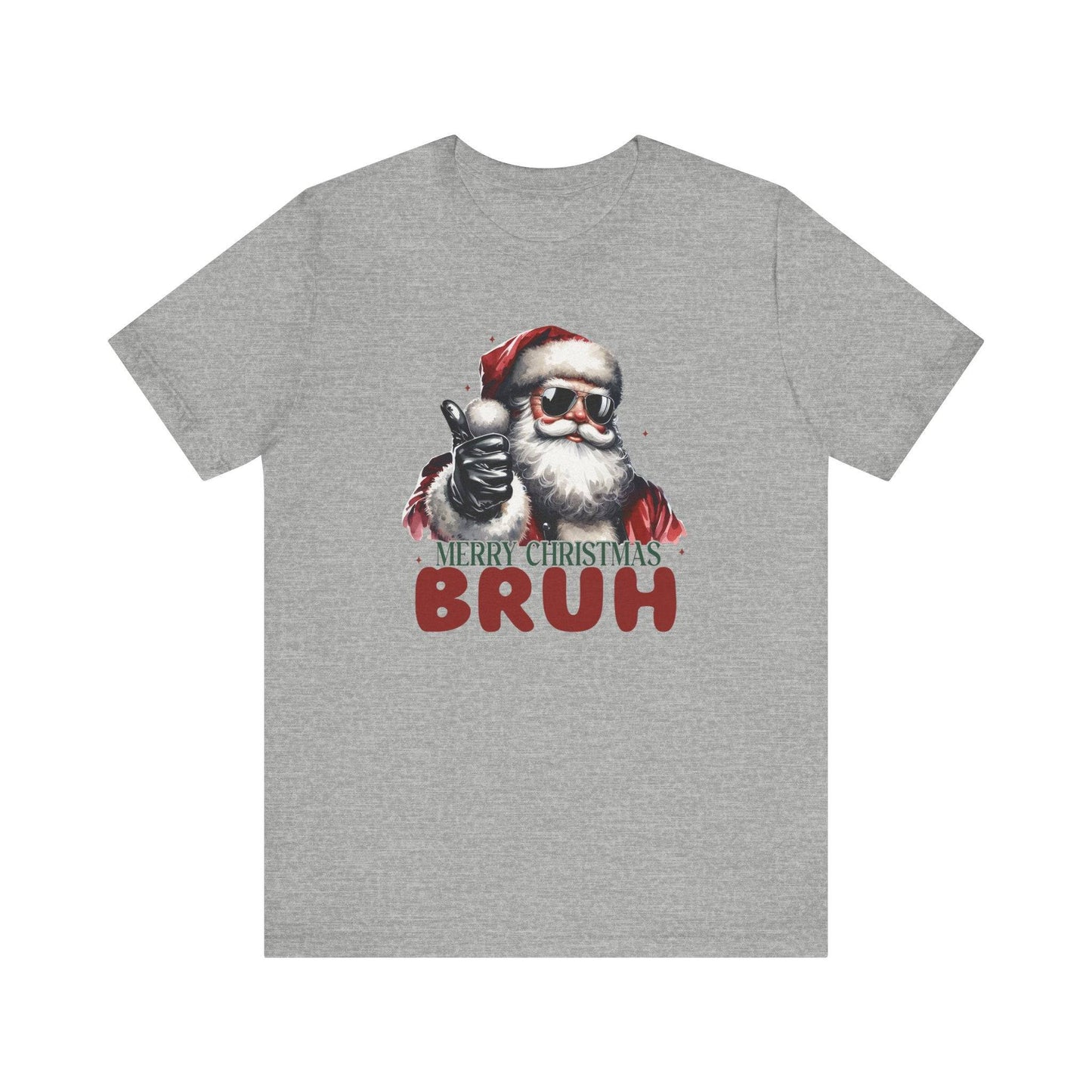 Merry Christmas Bruh Funny Santa T-Shirt - Goateez Style