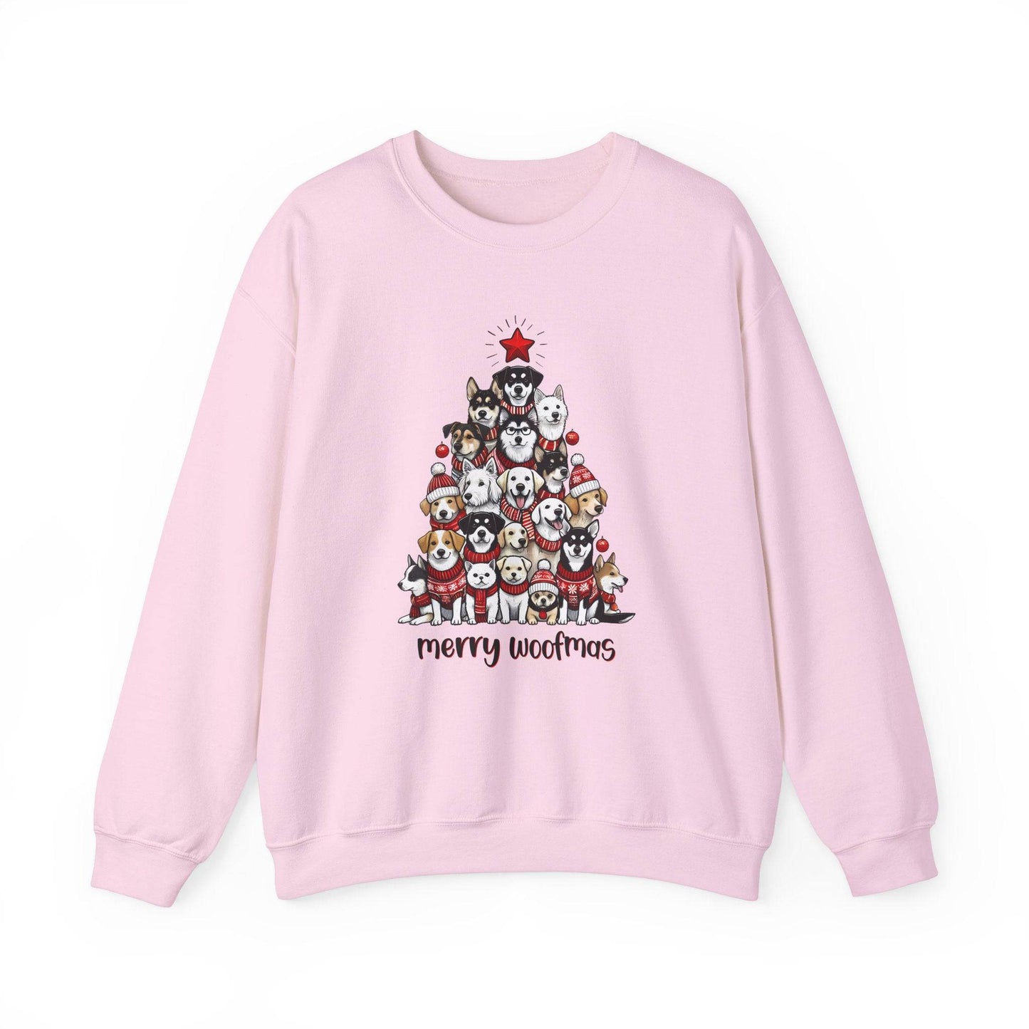 Merry Woofmas Sweatshirt - Funny Dog Lover Christmas Sweater - Goateez Style