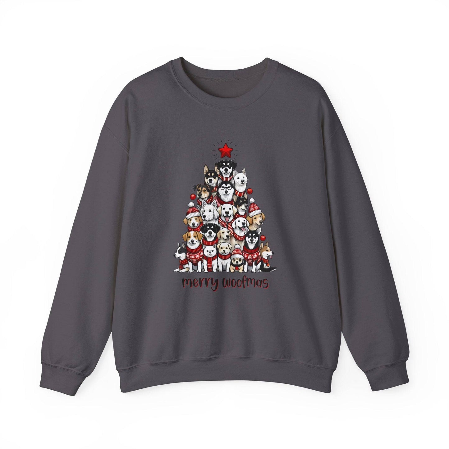 Merry Woofmas Sweatshirt - Funny Dog Lover Christmas Sweater - Goateez Style