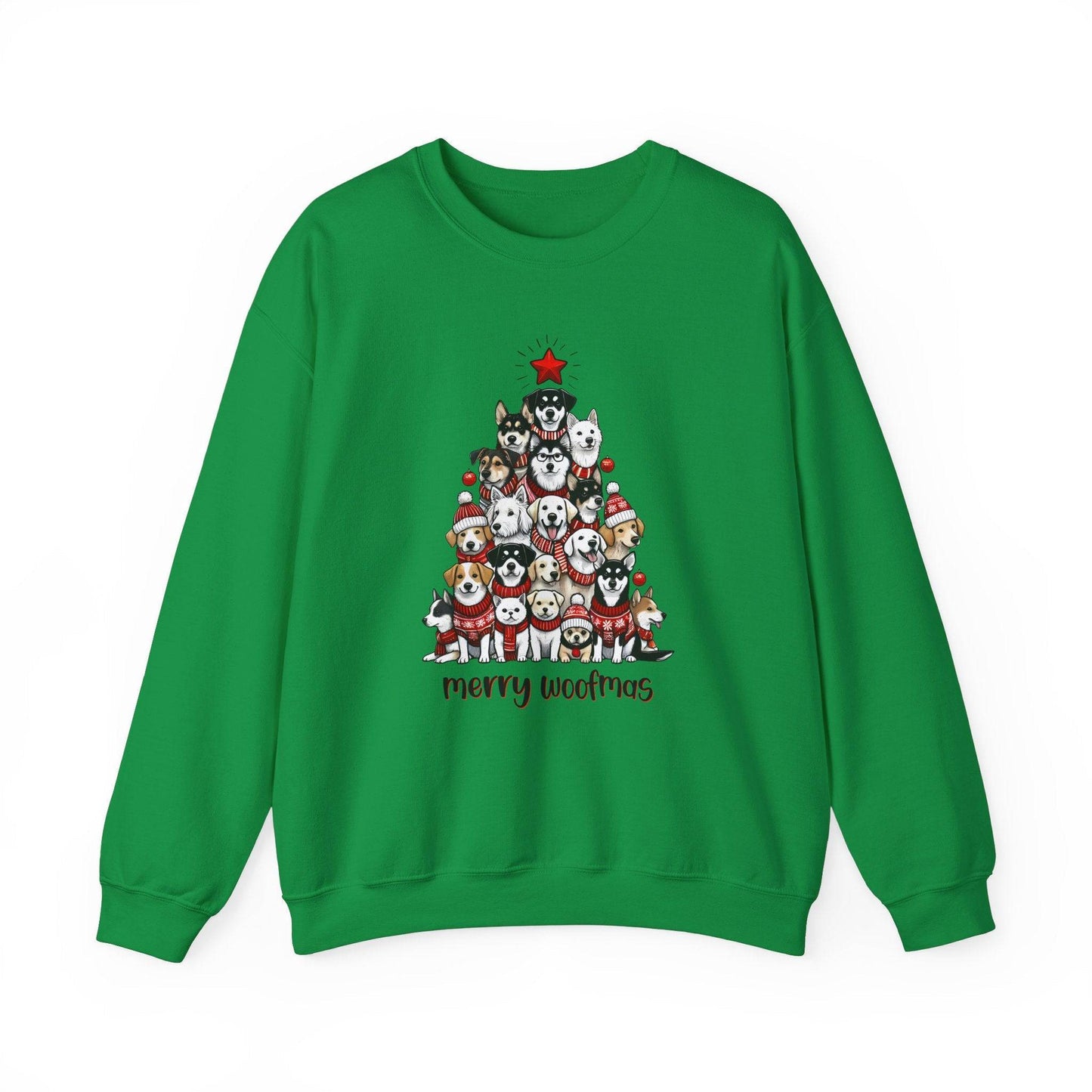 Merry Woofmas Sweatshirt - Funny Dog Lover Christmas Sweater - Goateez Style