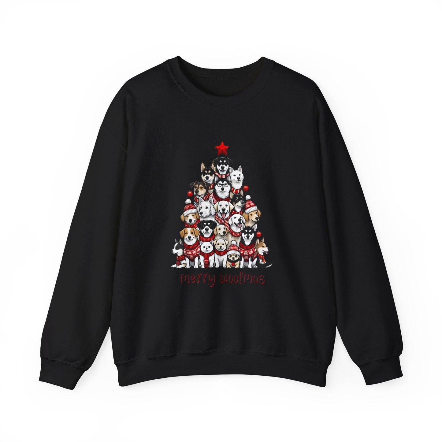 Merry Woofmas Sweatshirt - Funny Dog Lover Christmas Sweater - Goateez Style