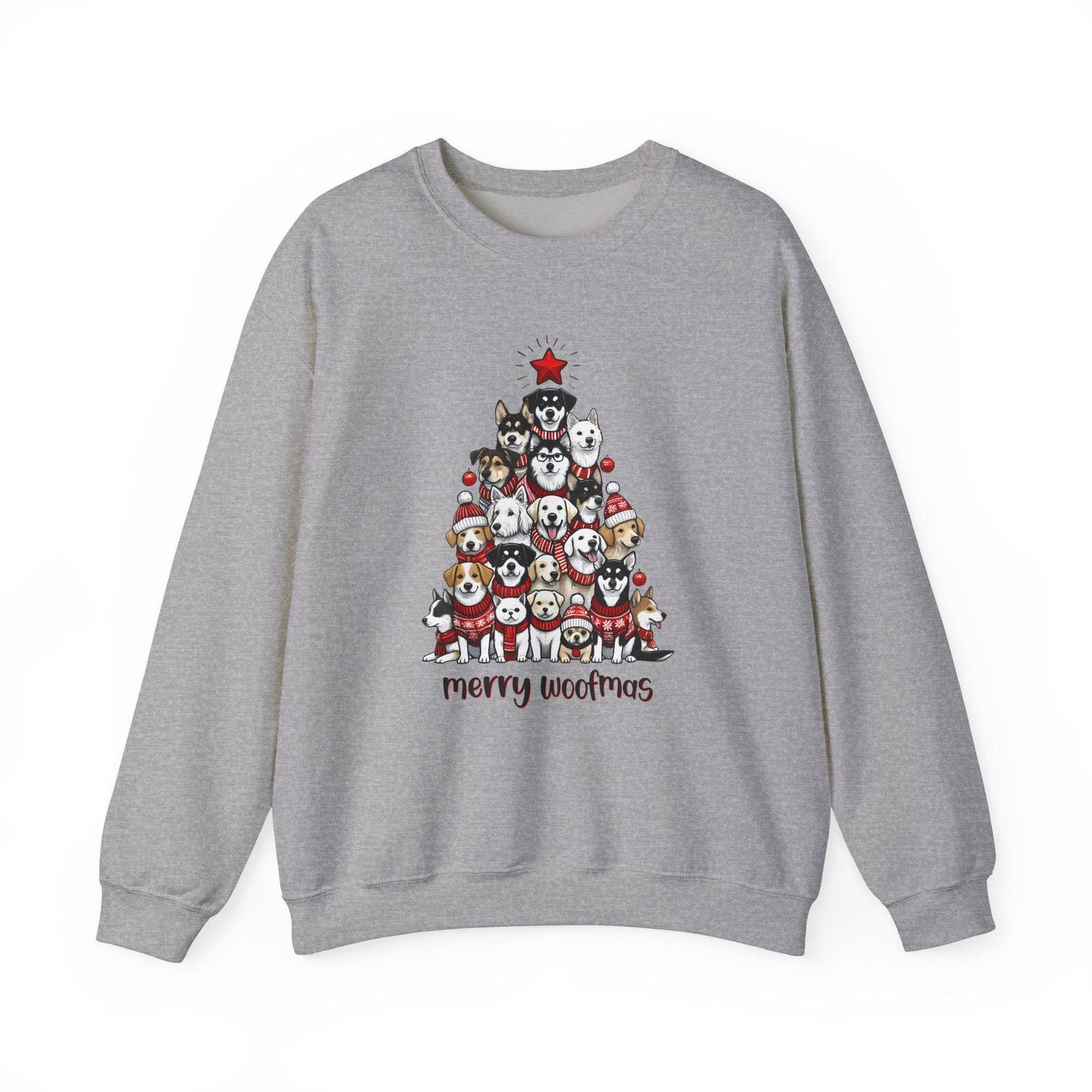 Merry Woofmas Sweatshirt - Funny Dog Lover Christmas Sweater - Goateez Style
