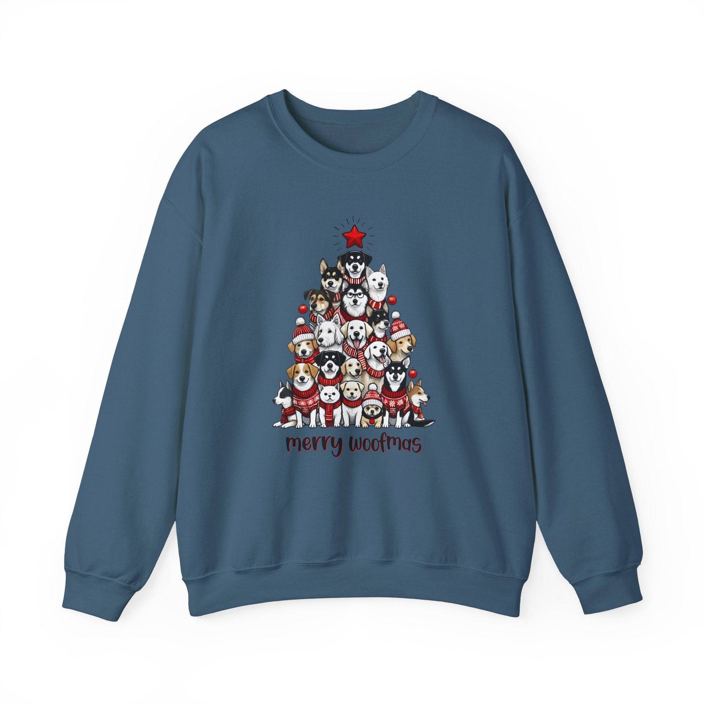 Merry Woofmas Sweatshirt - Funny Dog Lover Christmas Sweater - Goateez Style