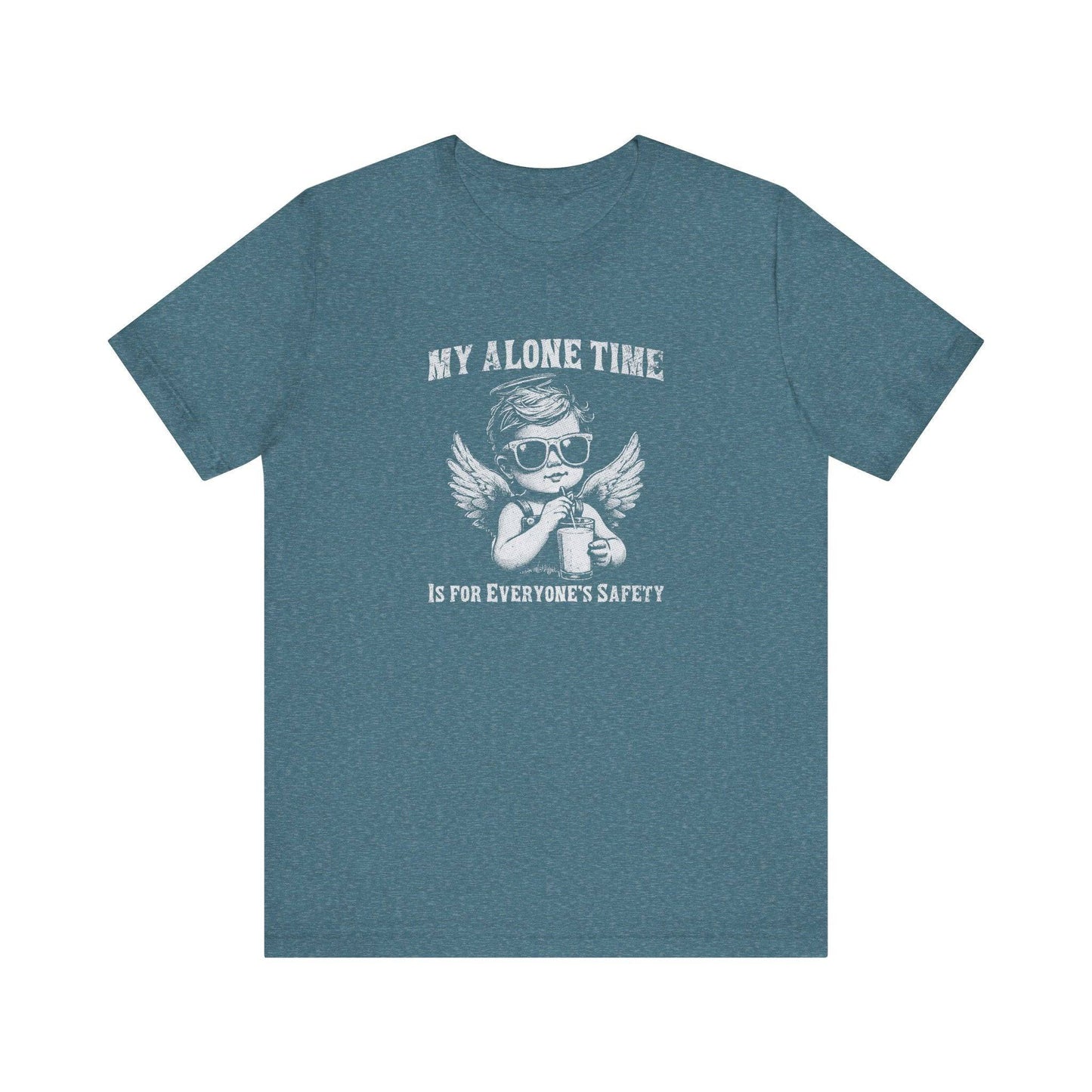 My Alone Time Angel T-Shirt - Funny Angelic Tee - Goateez Style