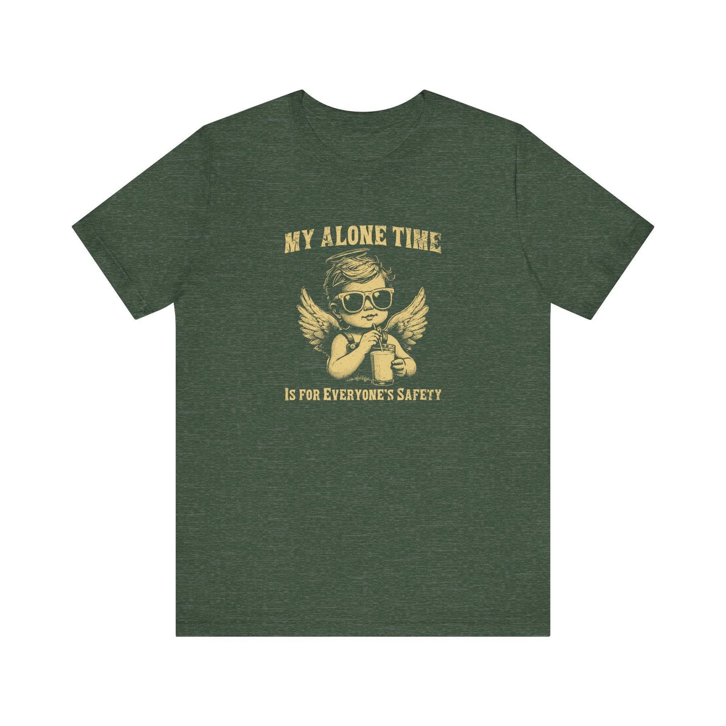 My Alone Time Angel T-Shirt - Funny Angelic Tee - Goateez Style