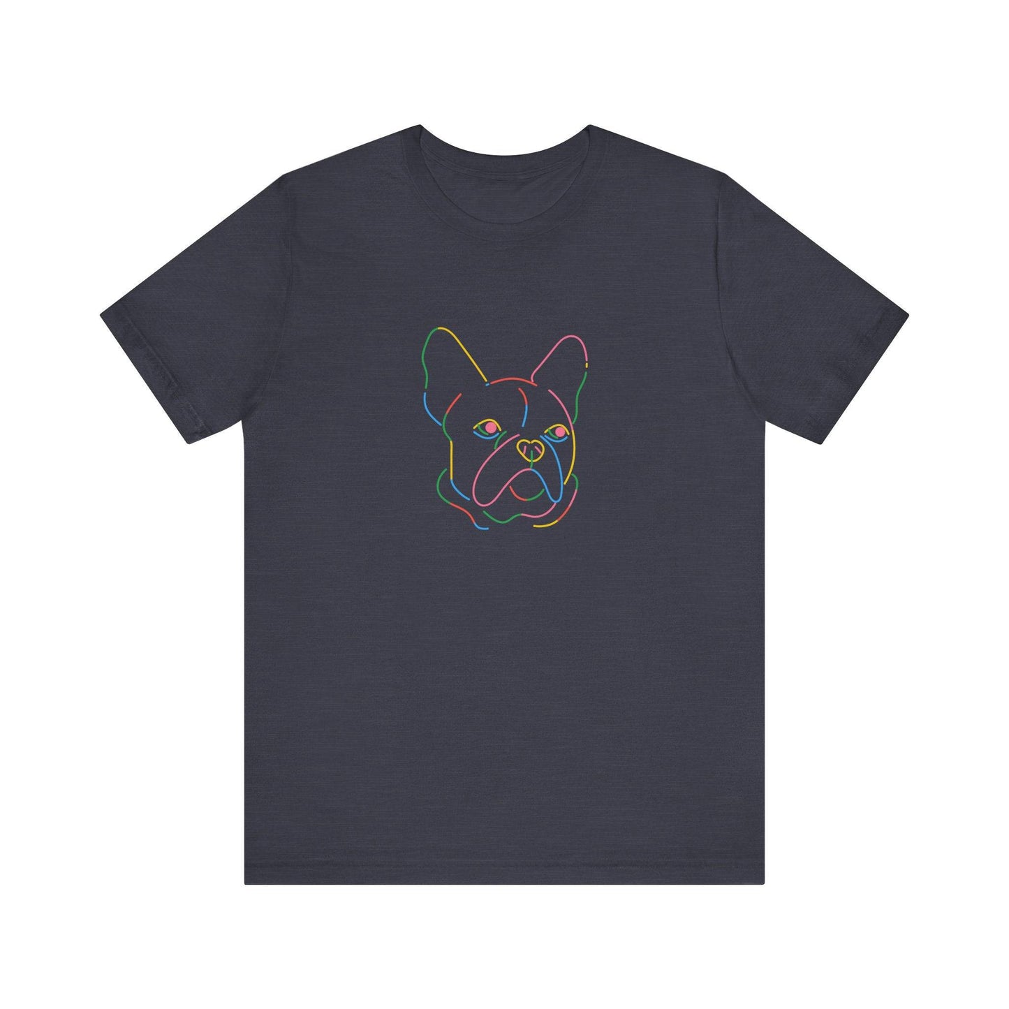 Neon French Bulldog T-Shirt - Colorful Dog Neon Tee - Goateez Style