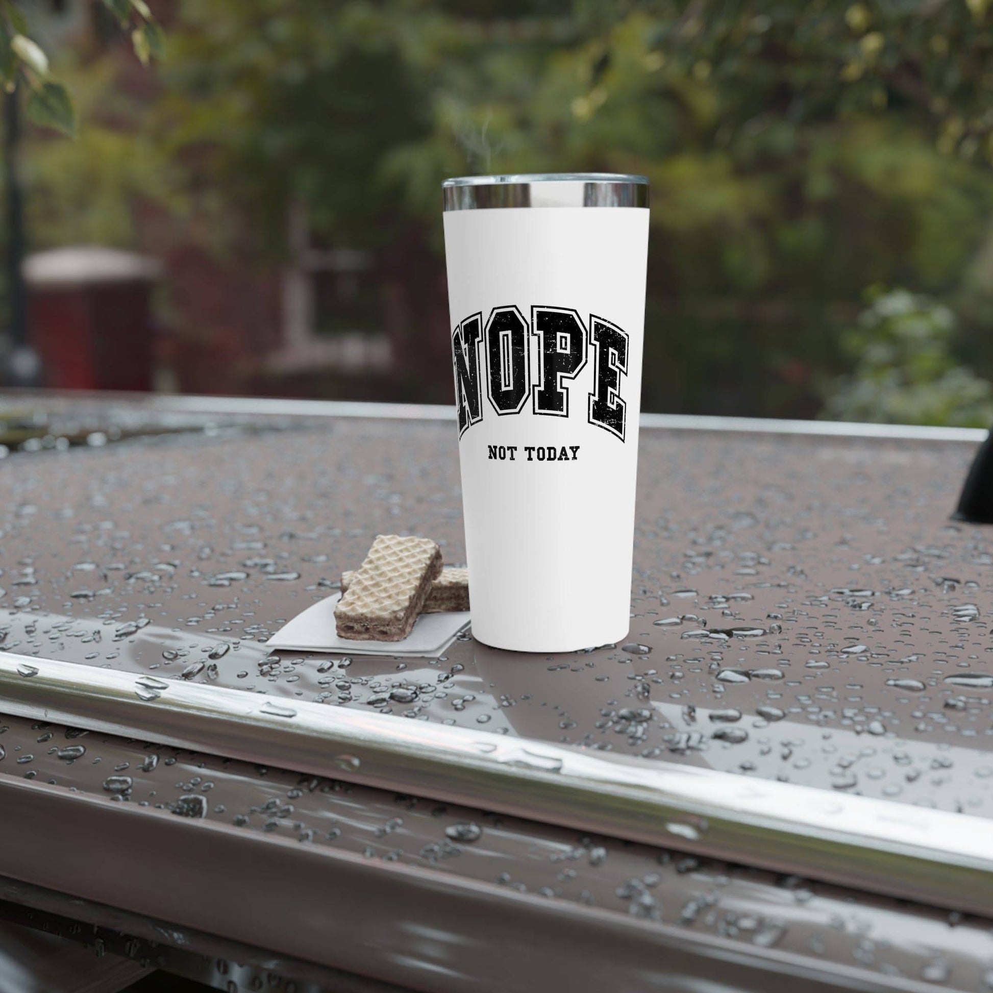 Nope Not Today Tumbler – 22oz Insulated Travel Mug for Busy Days - Goateez Style