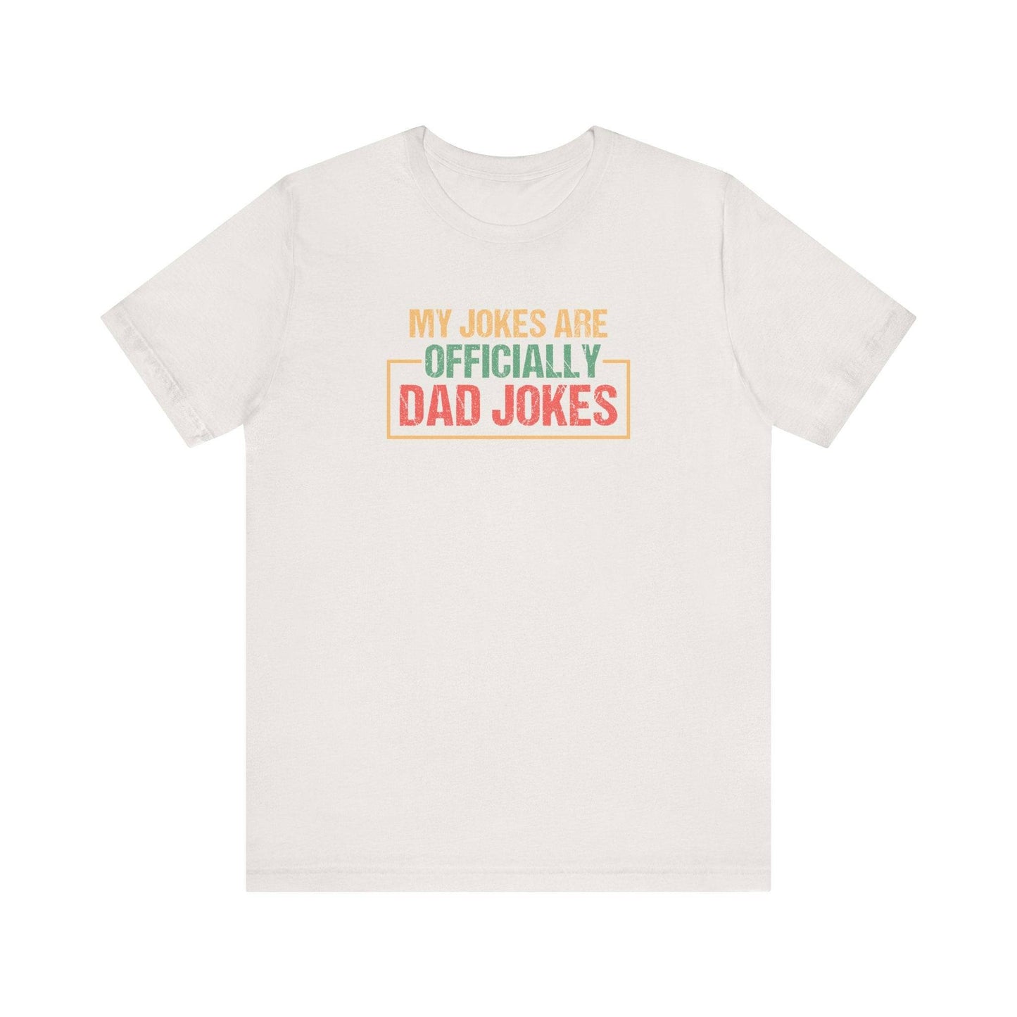 Officially Dad Jokes - Fun New Father's Tee - Goateez Style