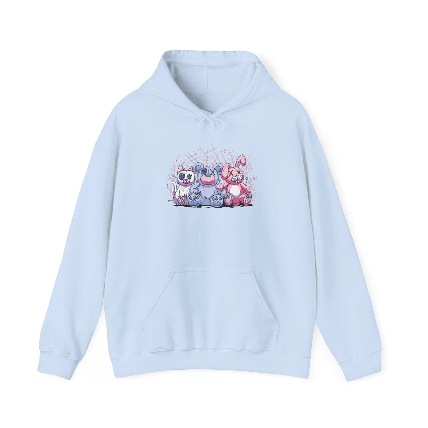 Pastel Goth Stuffed Animals Hoodie - FNAF - Inspired Cute & Creepy Design - Goateez Style