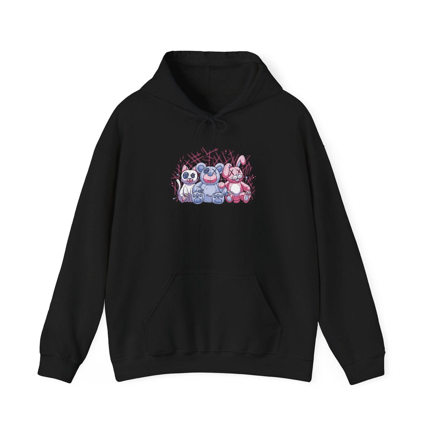 Pastel Goth Stuffed Animals Hoodie - FNAF - Inspired Cute & Creepy Design - Goateez Style