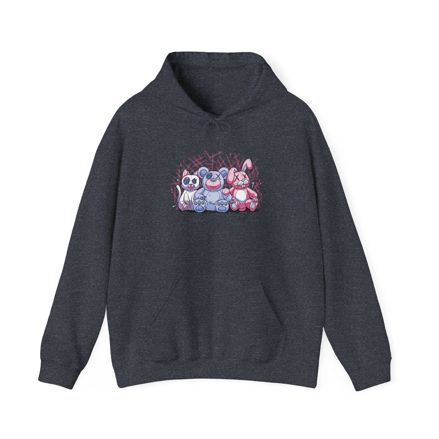 Pastel Goth Stuffed Animals Hoodie - FNAF - Inspired Cute & Creepy Design - Goateez Style