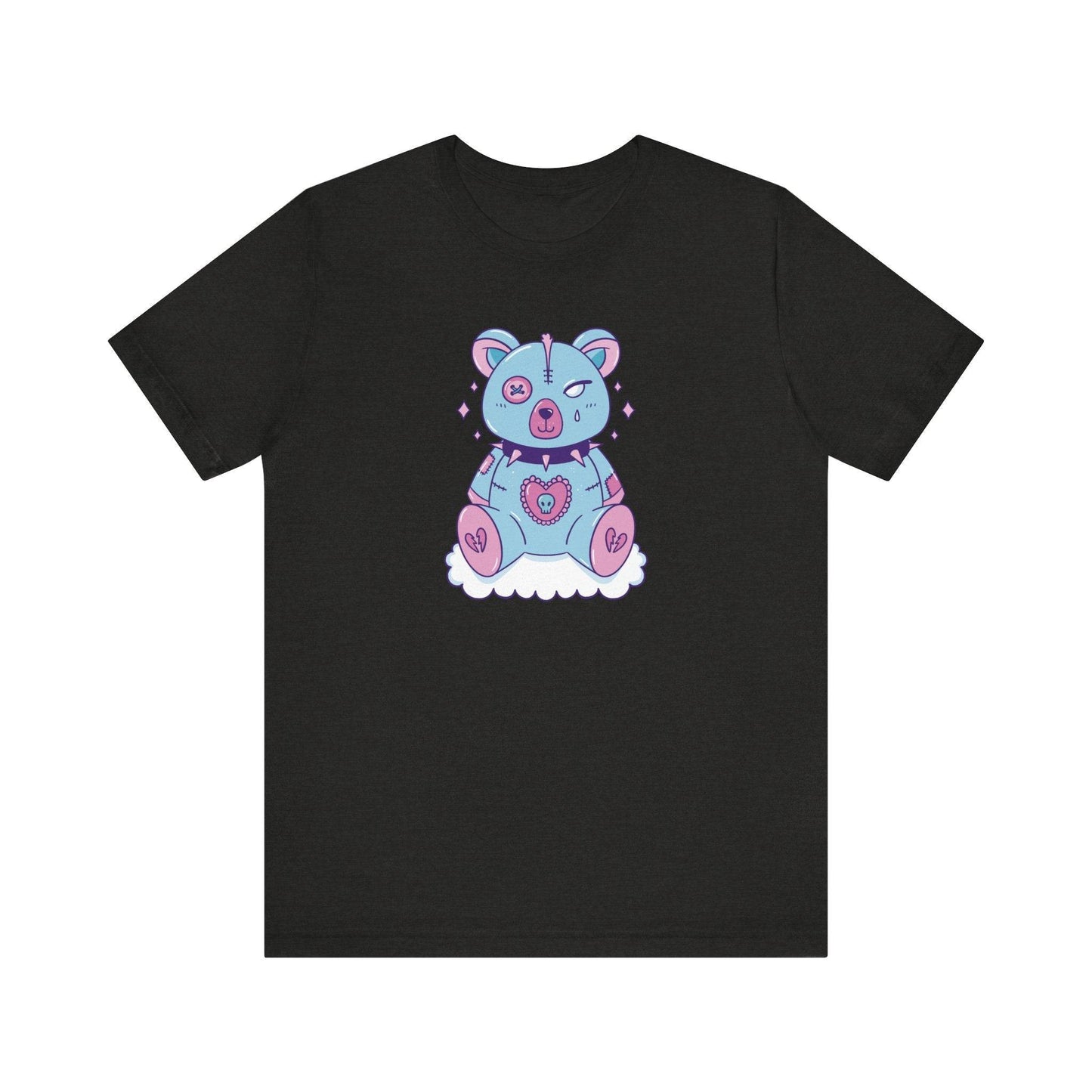 Patchwork Teddy Bear T-Shirt - Cute Kawaii Tee - Goateez Style