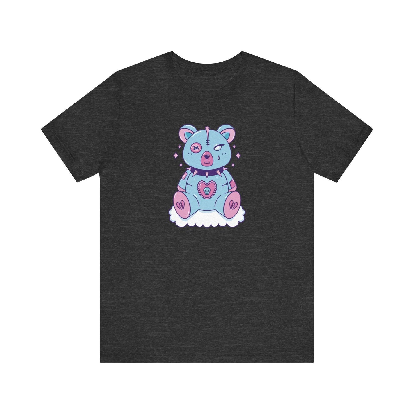 Patchwork Teddy Bear T-Shirt - Cute Kawaii Tee - Goateez Style