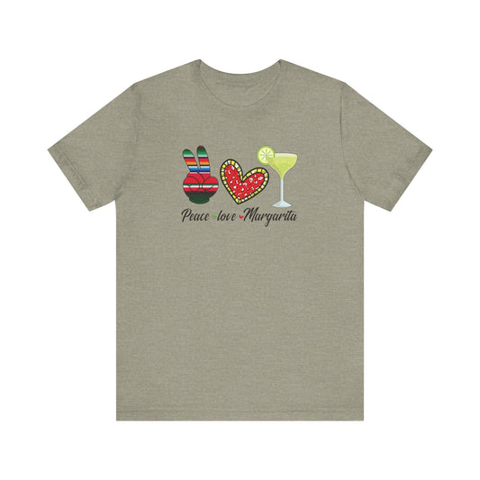 Peace Love Margarita T-Shirt - Drinking Shirt - Goateez Style