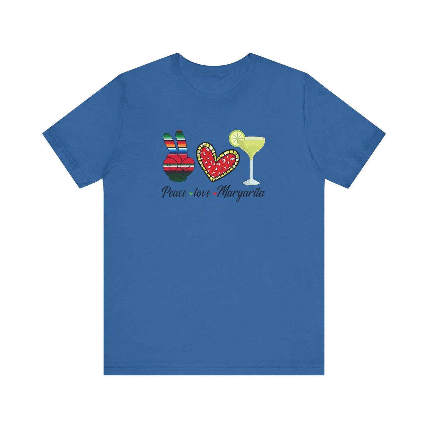 Peace Love Margarita T-Shirt - Drinking Shirt - Goateez Style