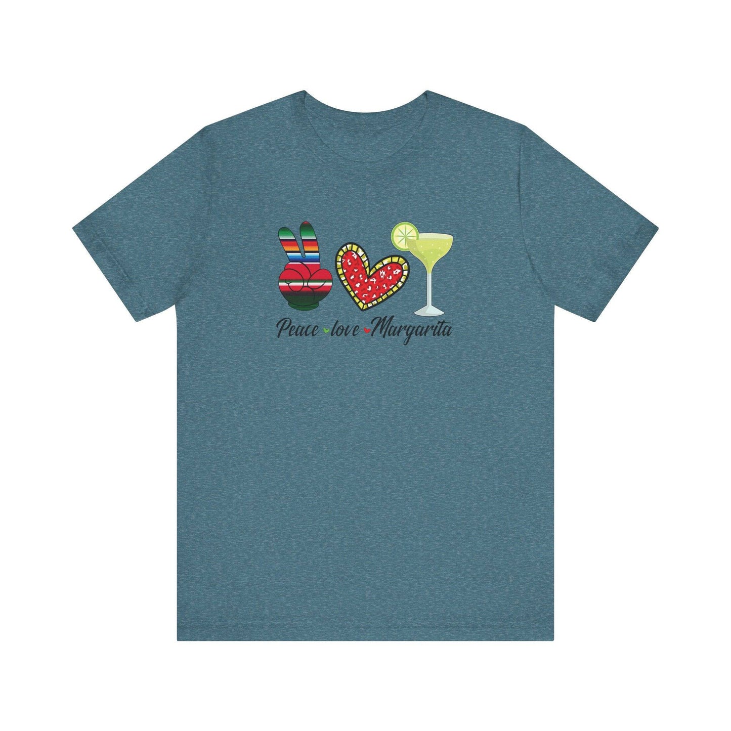 Peace Love Margarita T-Shirt - Drinking Shirt - Goateez Style