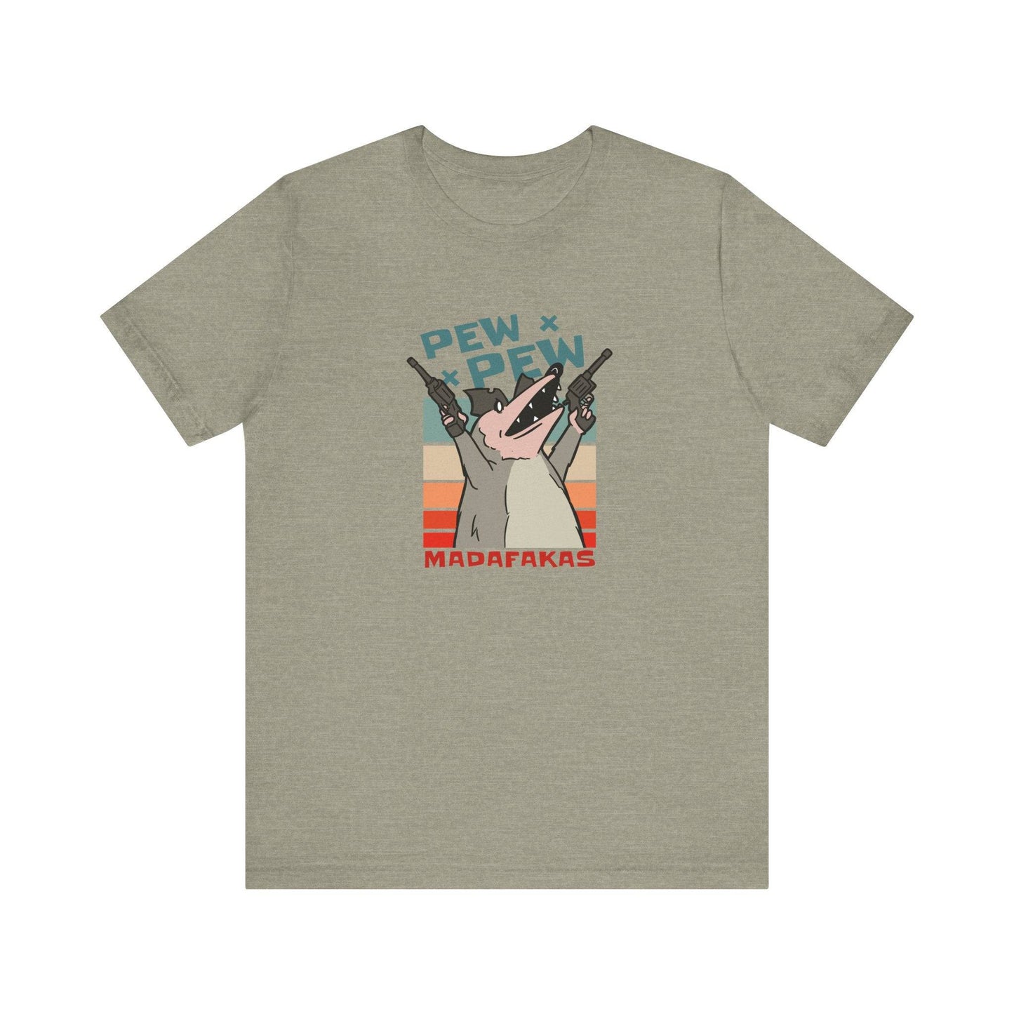 Pew Pew Madafakas T-Shirt - Funny Possum Graphic Tee - Goateez Style