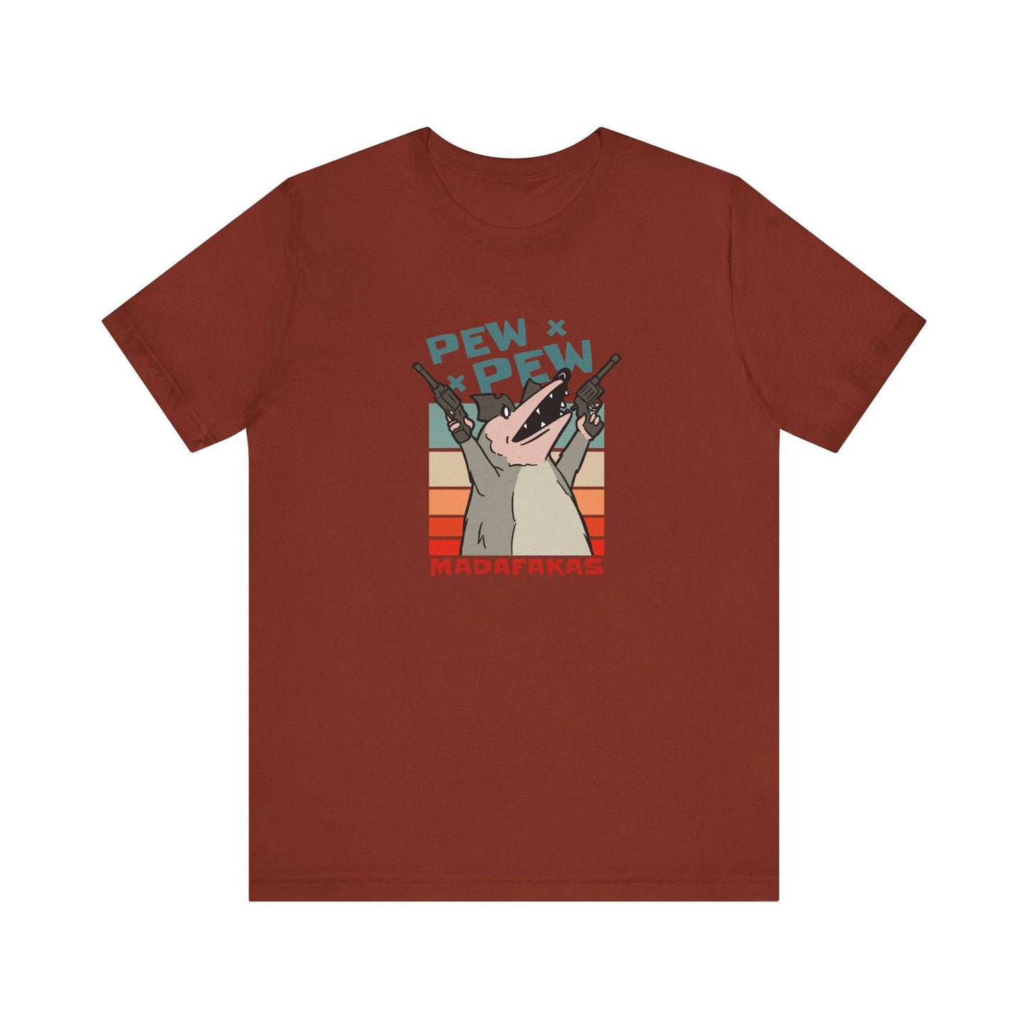 Pew Pew Madafakas T-Shirt - Funny Possum Graphic Tee - Goateez Style