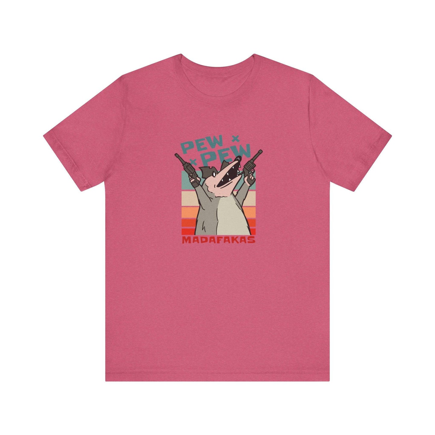 Pew Pew Madafakas T-Shirt - Funny Possum Graphic Tee - Goateez Style