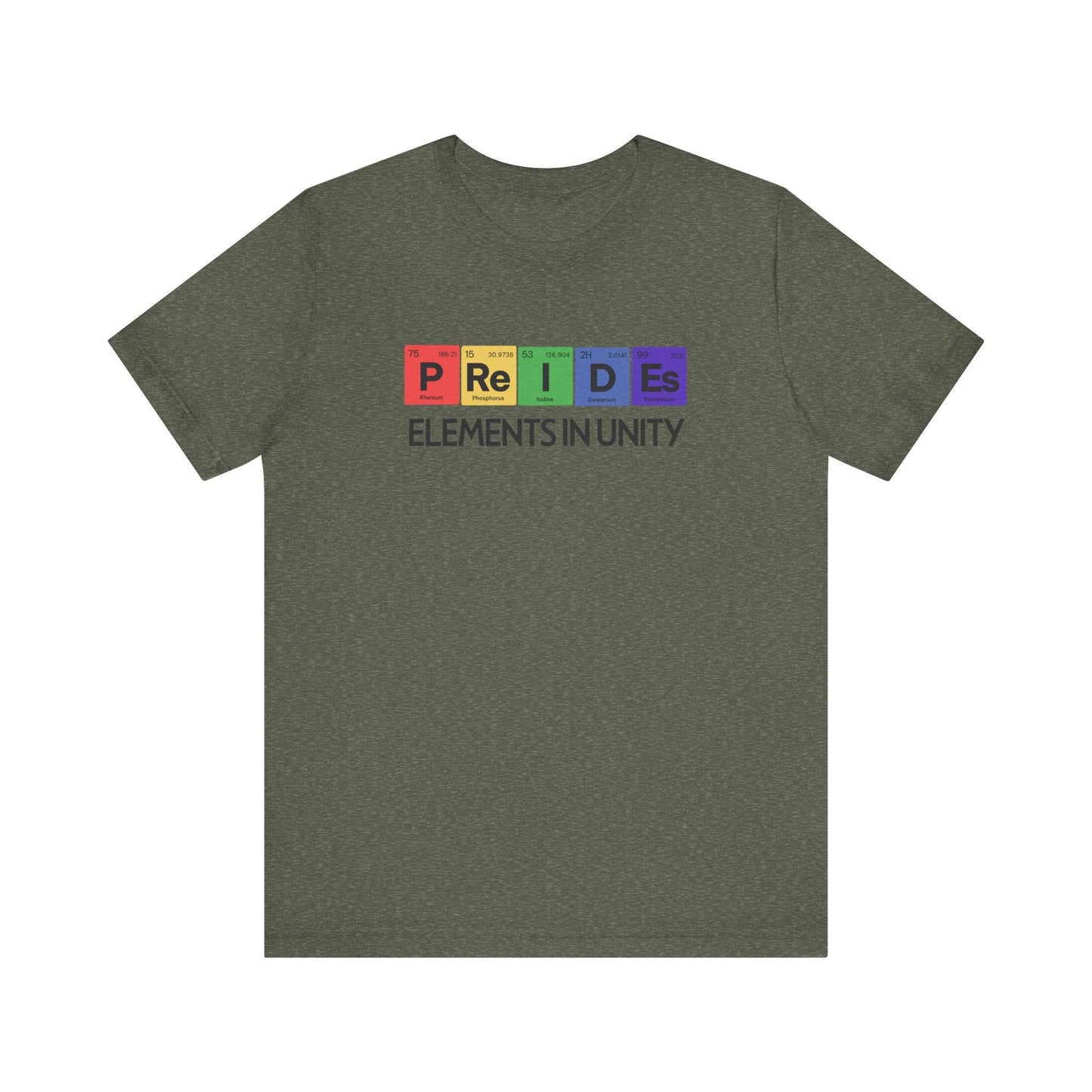 Pride Elements in Unity T-Shirt LGBTQ Periodic Table Design - Goateez Style