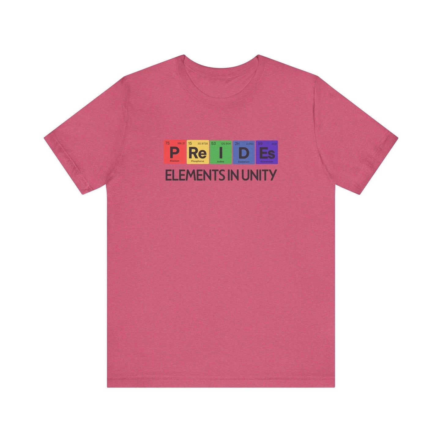 Pride Elements in Unity T-Shirt LGBTQ Periodic Table Design - Goateez Style