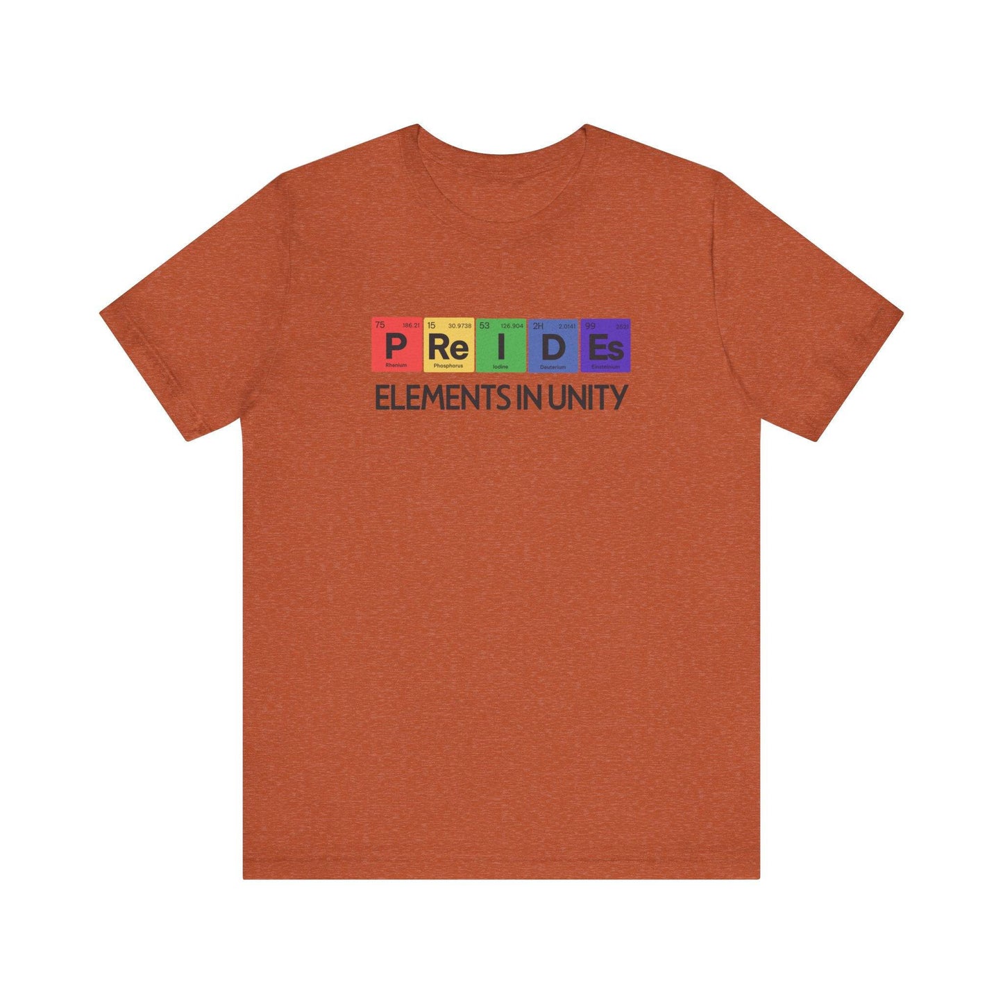 Pride Elements in Unity T-Shirt LGBTQ Periodic Table Design - Goateez Style