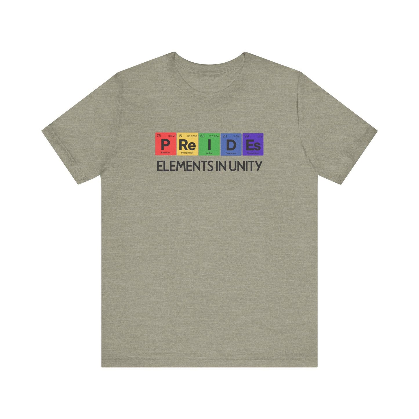 Pride Elements in Unity T-Shirt LGBTQ Periodic Table Design - Goateez Style