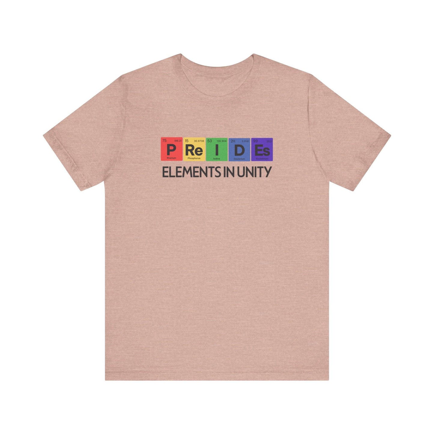 Pride Elements in Unity T-Shirt LGBTQ Periodic Table Design - Goateez Style