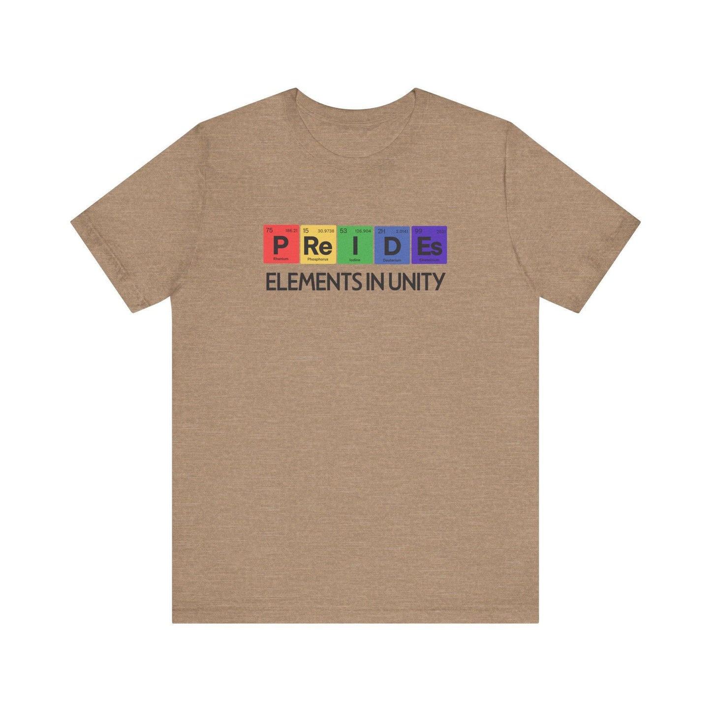 Pride Elements in Unity T-Shirt LGBTQ Periodic Table Design - Goateez Style