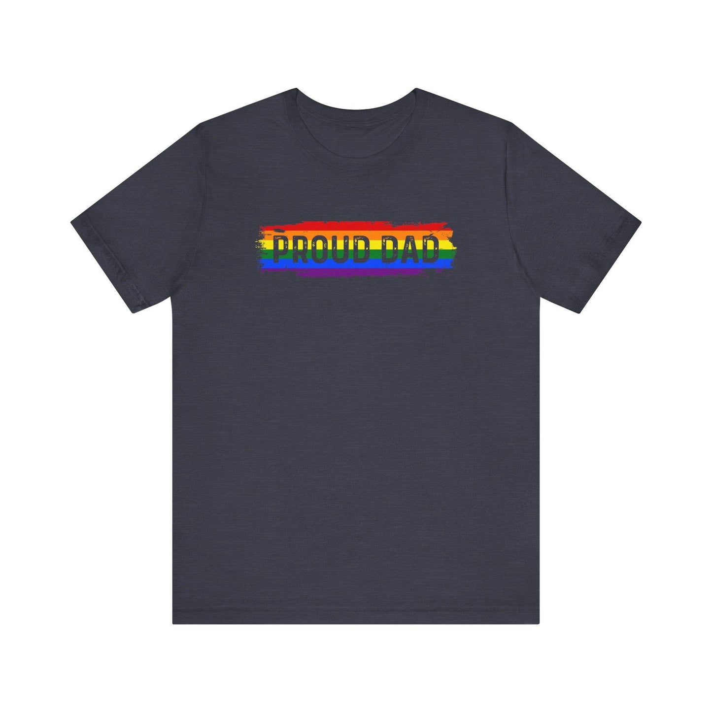 Proud Dad LGBTQ Rainbow Pride T-Shirt - Supportive Equality Tee - Goateez Style