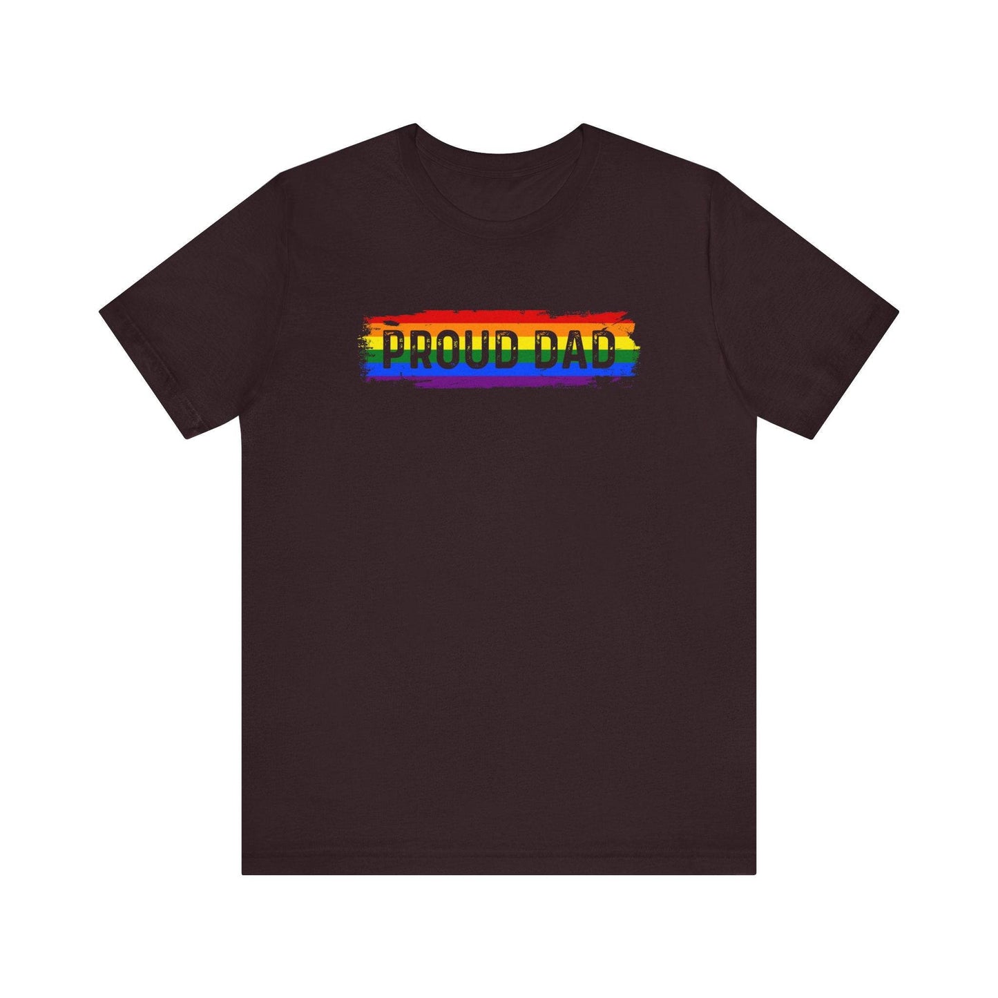 Proud Dad LGBTQ Rainbow Pride T-Shirt - Supportive Equality Tee - Goateez Style